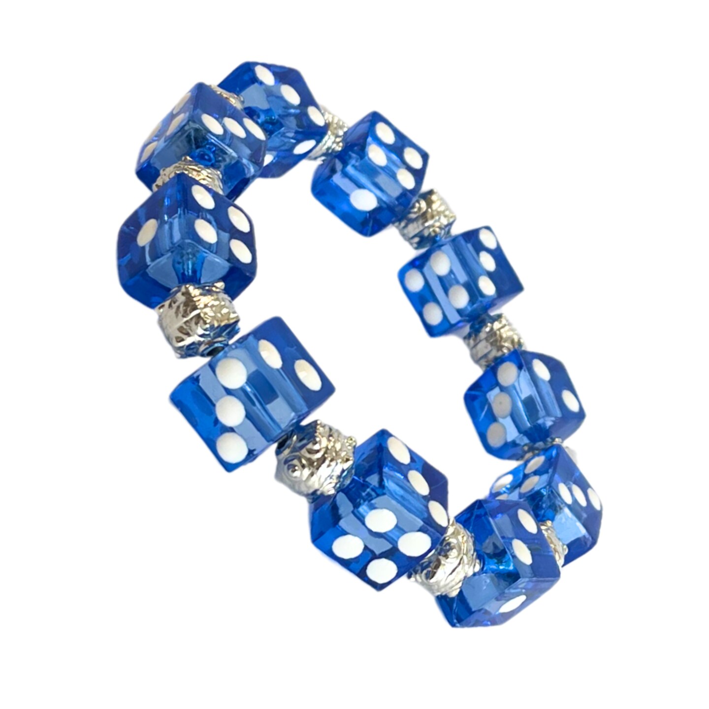 Dice Bracelet, Casino Game Bunco Gambling Beaded Jewelry, Birthday