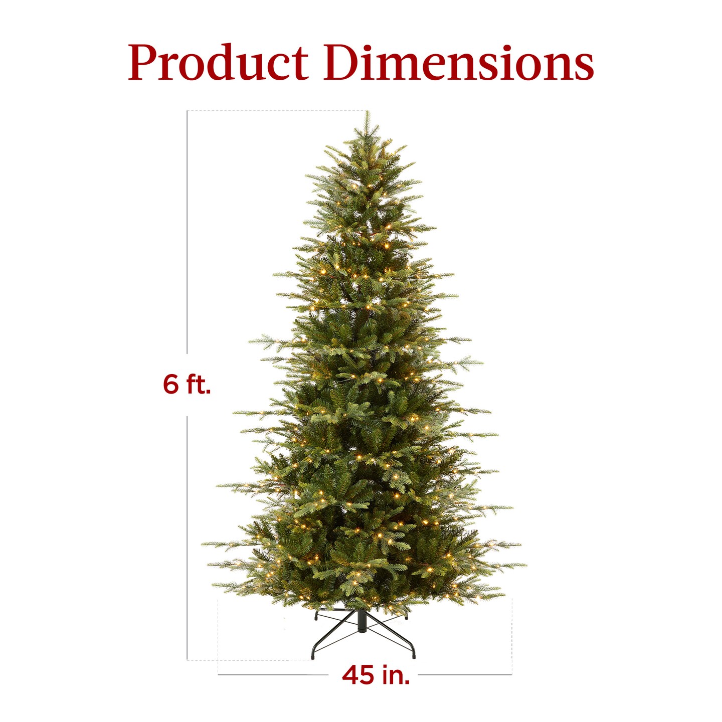 Best Choice Products Pre-Lit Artificial Aspen Noble Fir Christmas Tree w/ Branch Tips, LED Lights