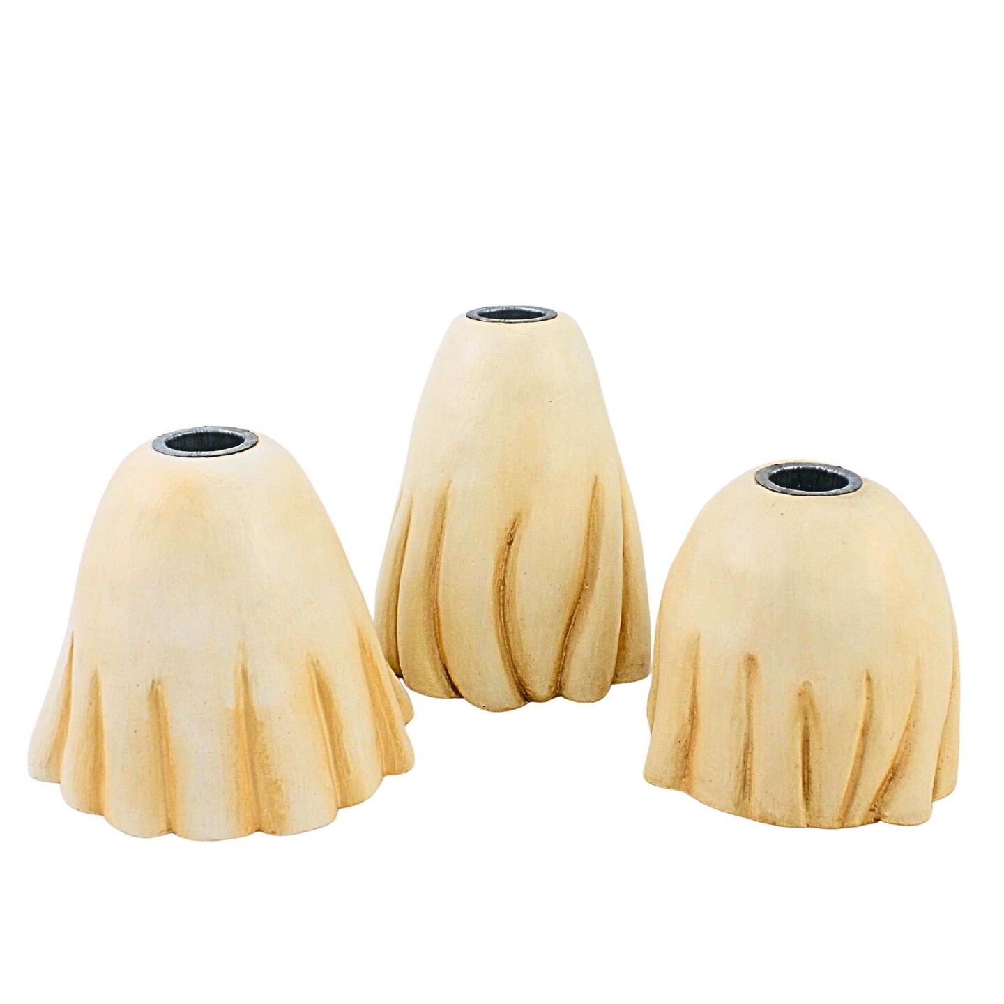 Bethany Lowe 12.0 Inch Ghost Trio With Candles Halloween Figurine Set , Lightweight Halloween Decor Lights Spooky