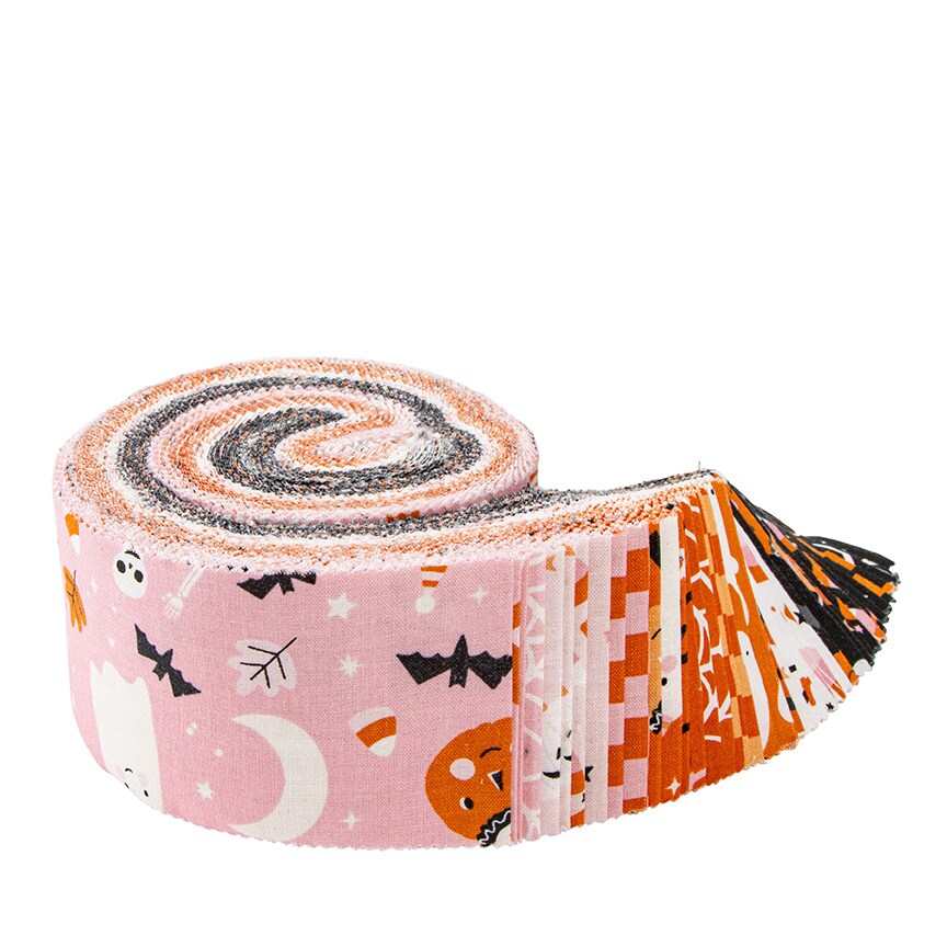 Hey Pumpkin 2.5&#x22; Strip Roll (Jelly Roll / Rolie Polie) by My Mind&#x27;s Eye for Riley Blake (RP-16030-40)