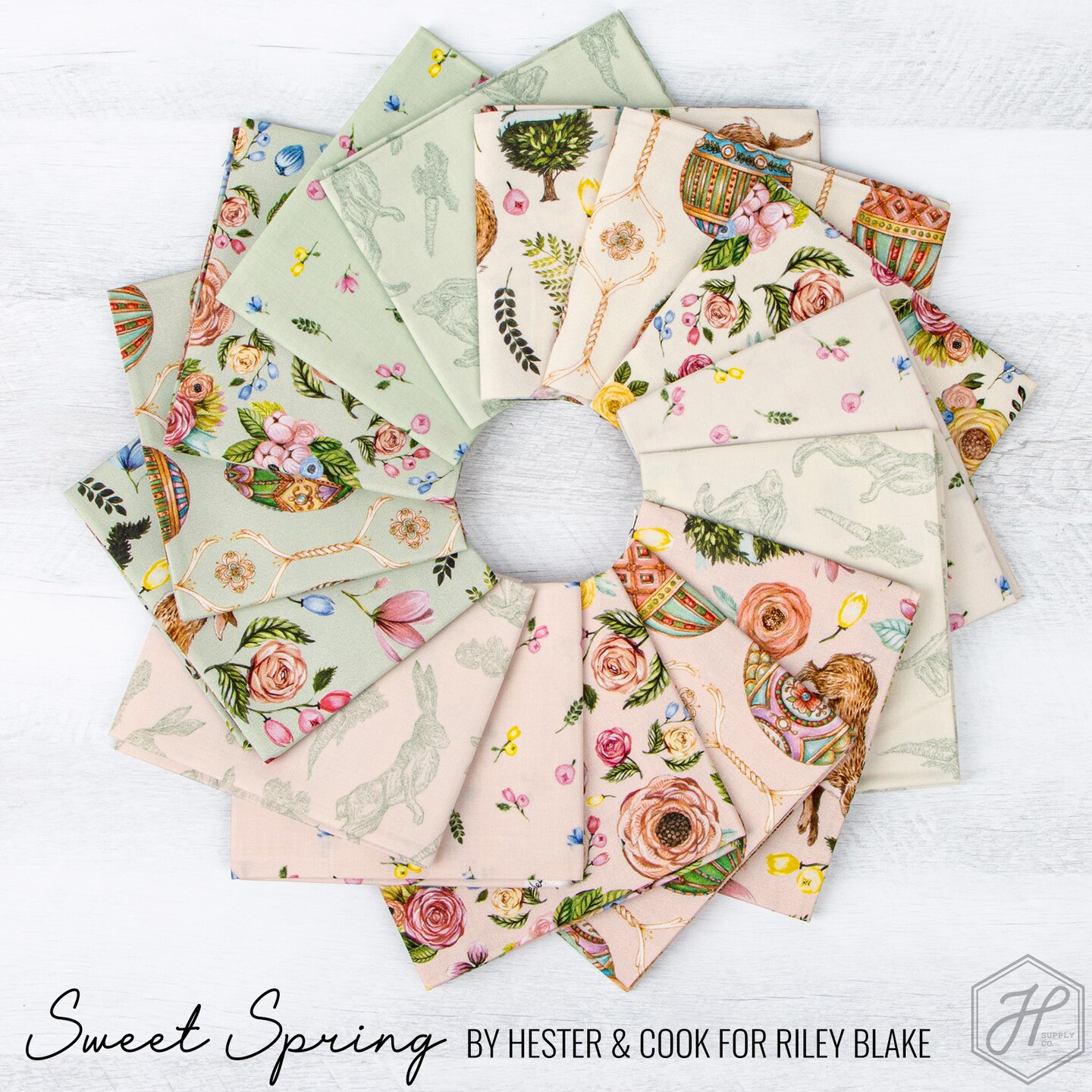 Sweet Spring Fat Quarter Bundle for Riley Blake (FQ-15800-15)