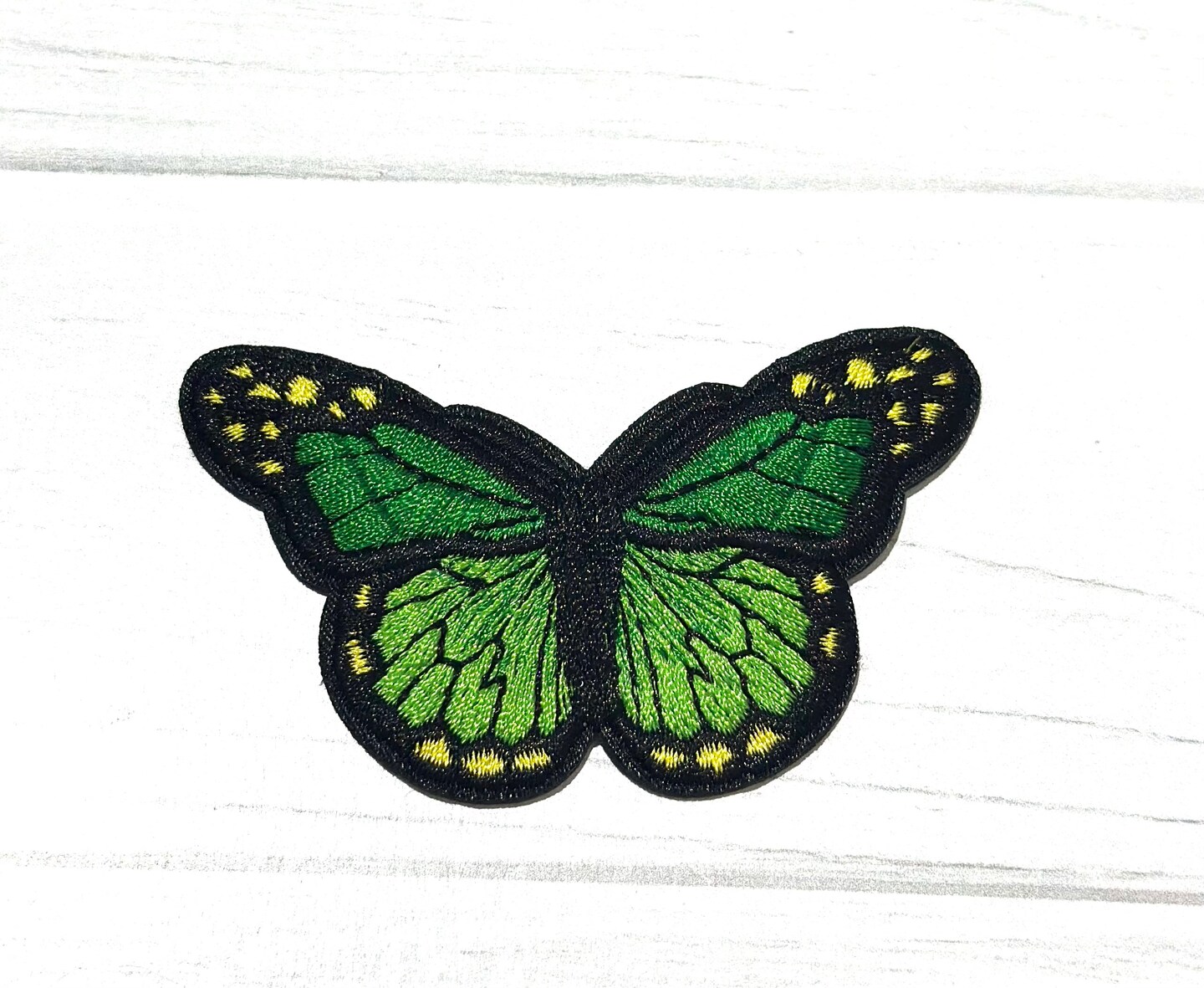 Monarch butterfly embroidered patch