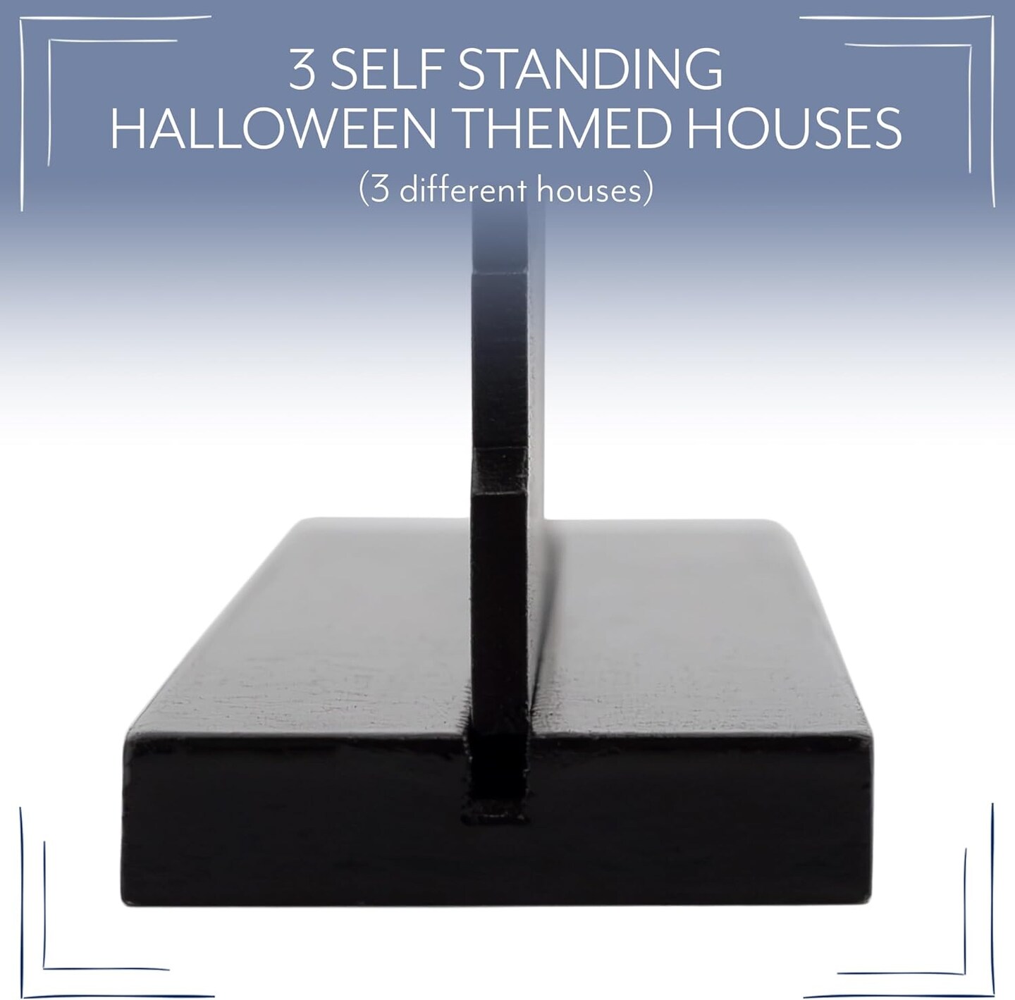 Spooky Halloween House Village Silhouettes(black)