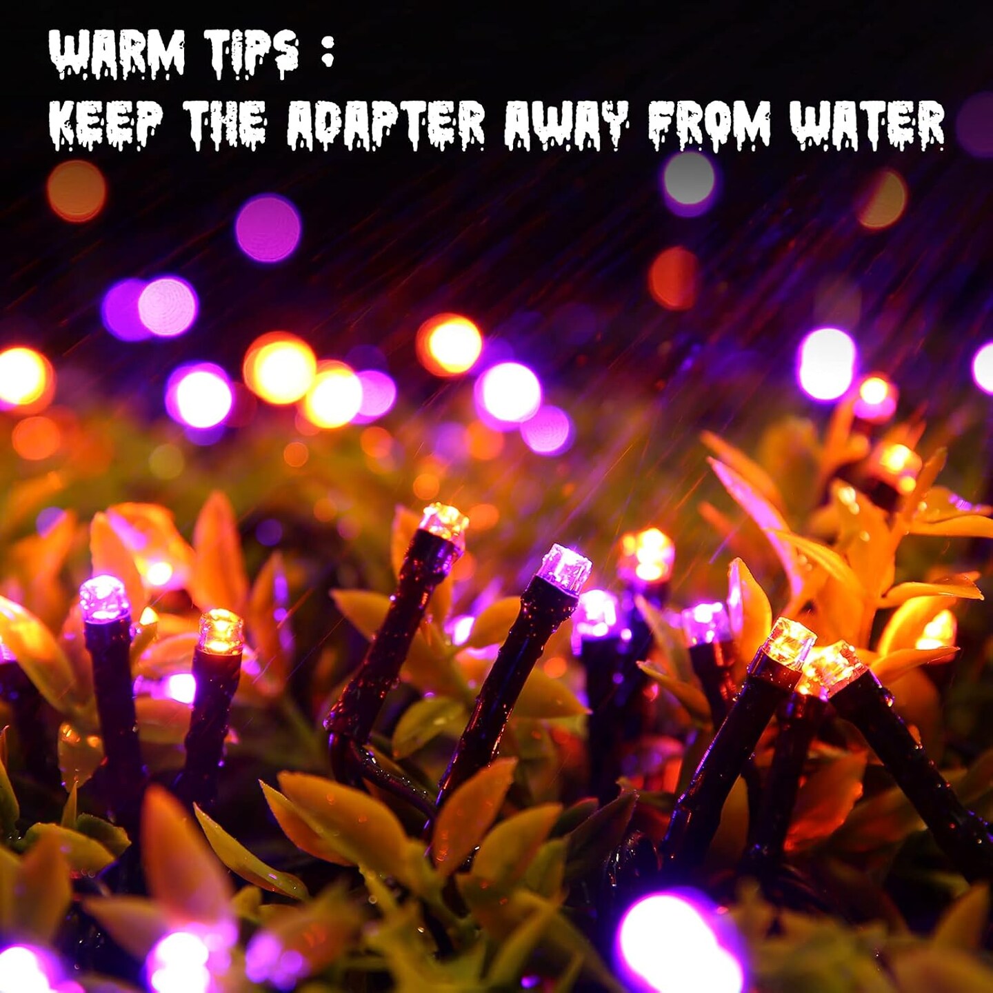 Orange and Purple Halloween Lights (&#x9;Orange &#x26; Purple)