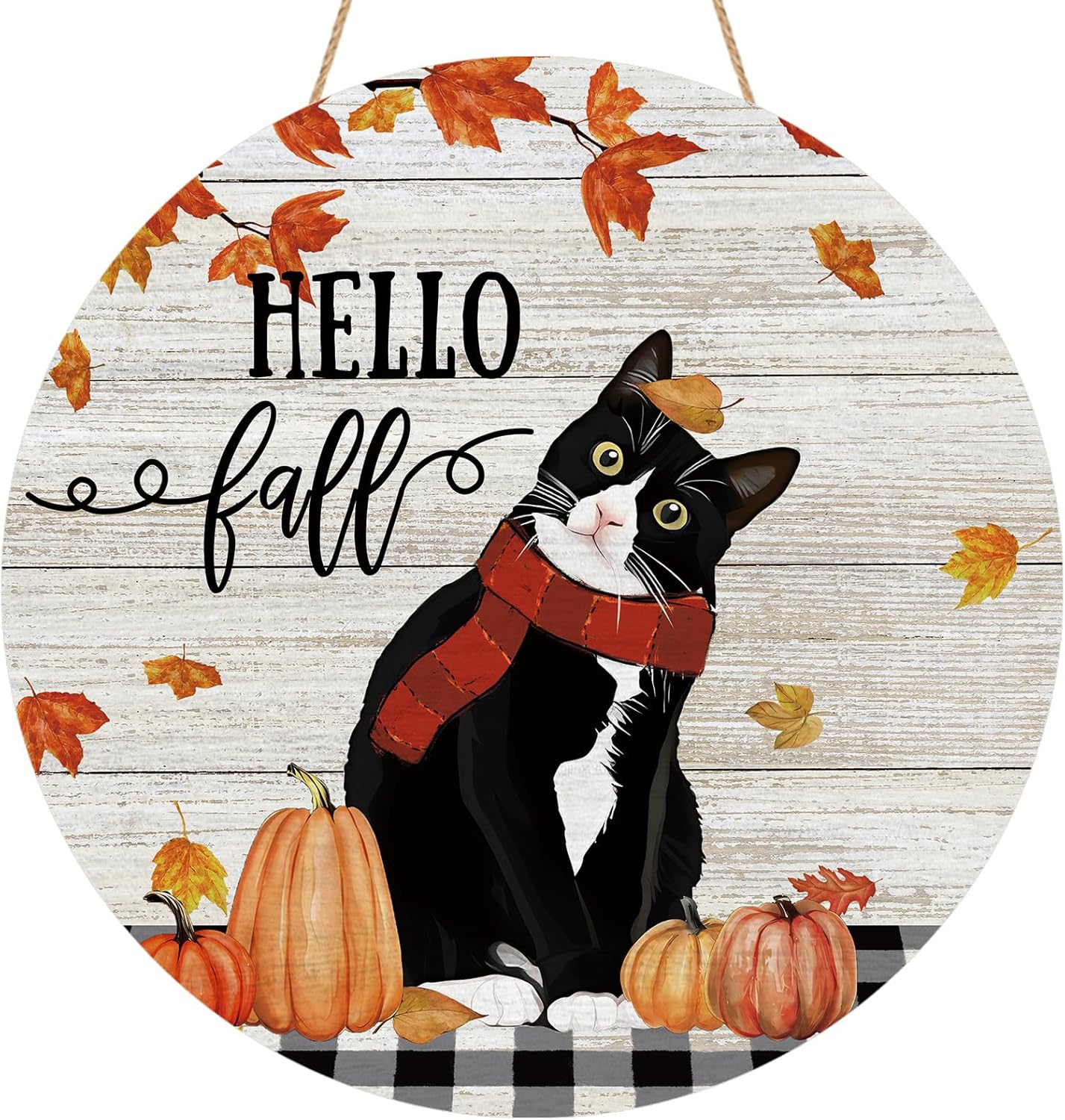Hello Fall Cat Door(Fall Cat) | Michaels