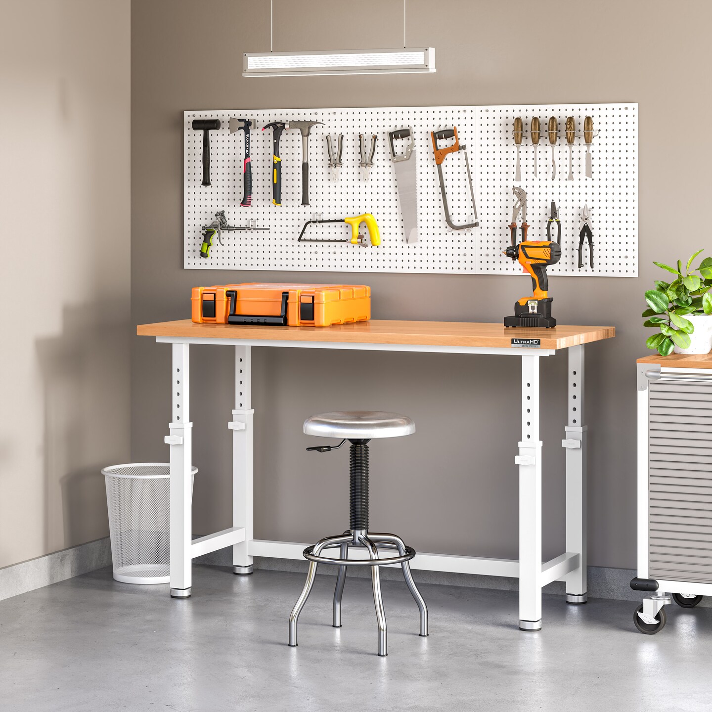 Seville Classics UltraHD 2-Piece Pegboard Set w/ 23 Piece Hook Assortment