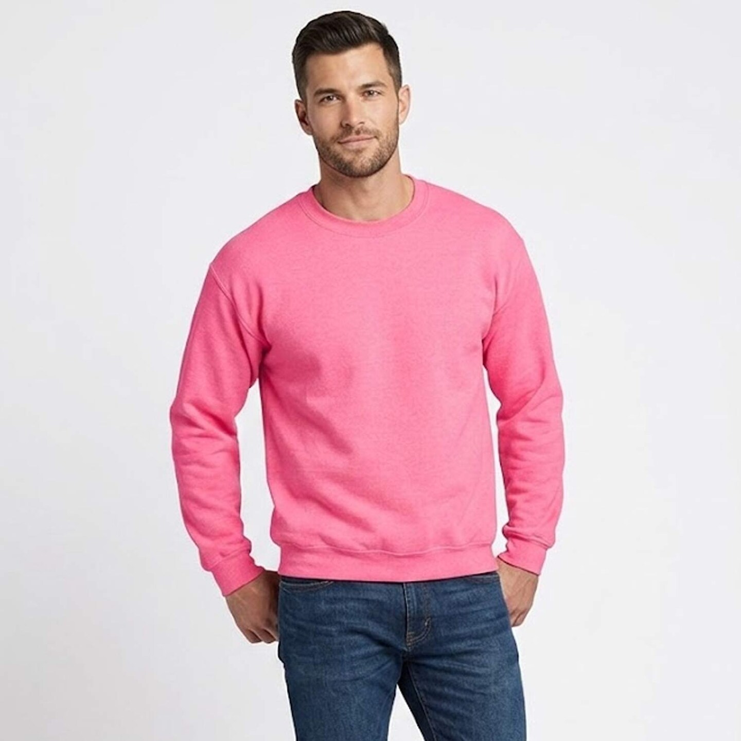 Gildan® Gildan Crewneck Long Sleeve Sweatshirt, Blank Heavy Blend Fleece Pullover