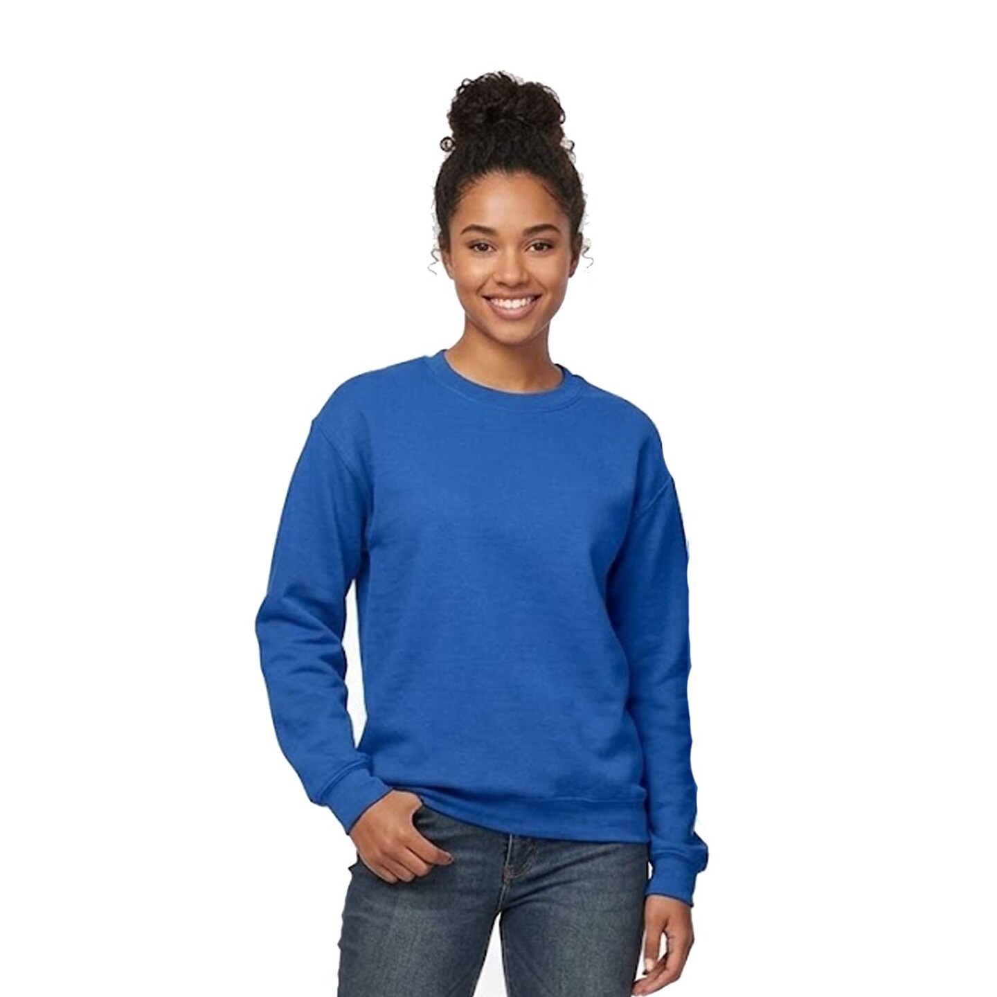 Gildan Crewneck Long Sleeve Sweatshirt, Blank Heavy Blend Fleece Pullover