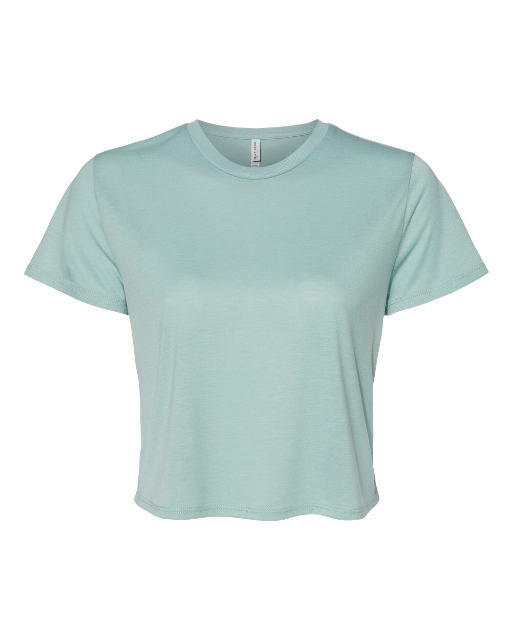 Bella + Canvas Ladies Flowy Cropped T-Shirt for Casual Wear, Workout & Streetwear Style Lightweight Relaxed Fit Top