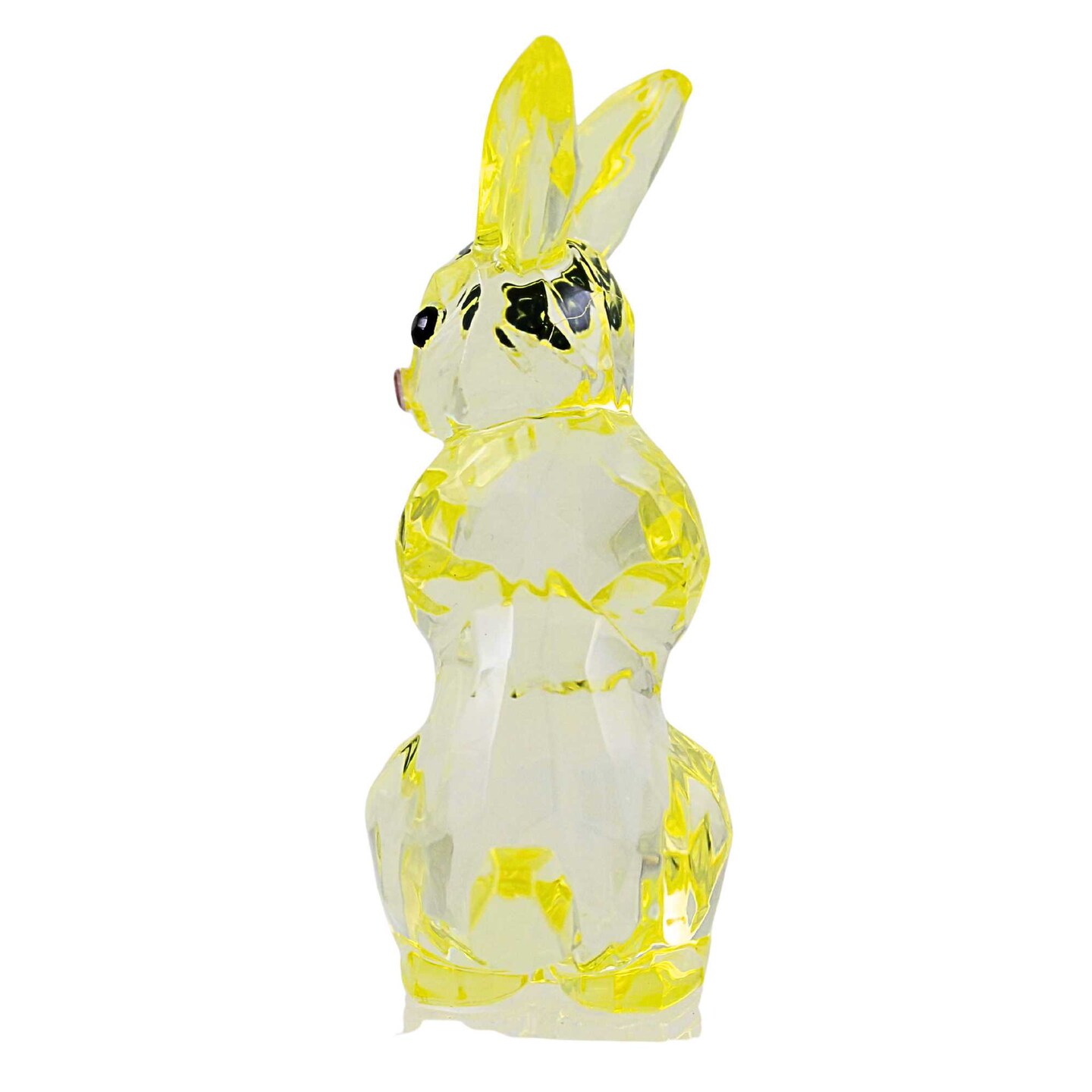 Crystal Expressions 3.5 Inch Springtime Bunny Easter Figurine , Lightweight Spring Decor Easter Rabbit