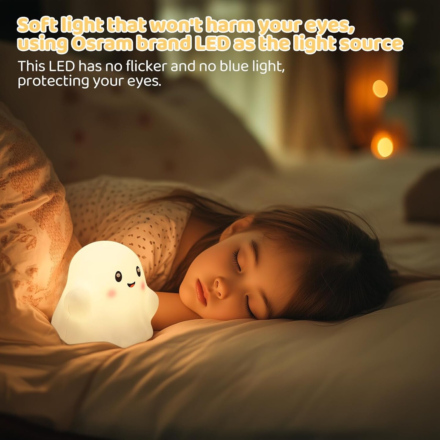 Halloween Cute Ghost Night Light for Kids