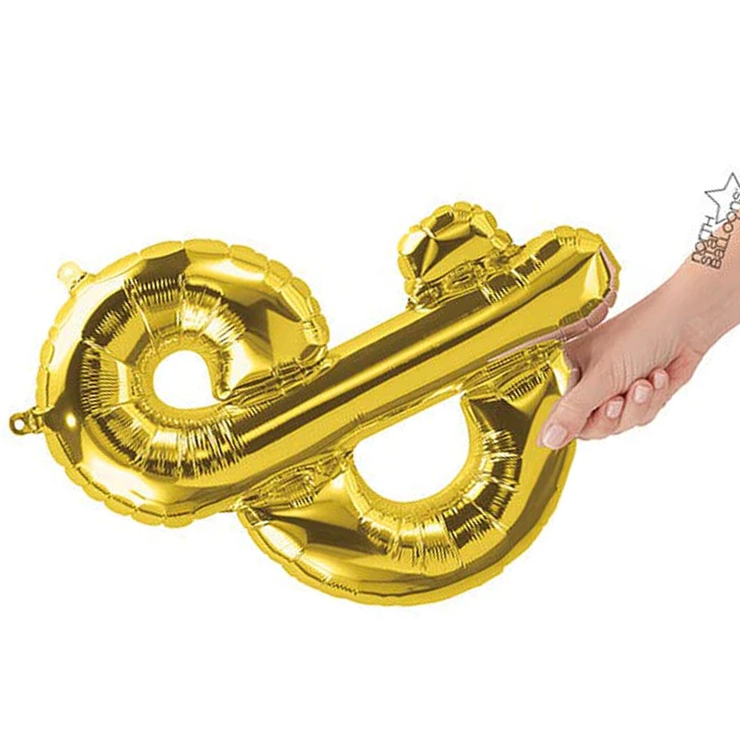 NorthStar Balloons&#xAE; 16 Inch Ampersand Gold Air Fill Only