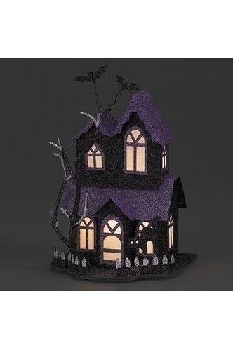 Halloween Lighted Haunted House: Purple