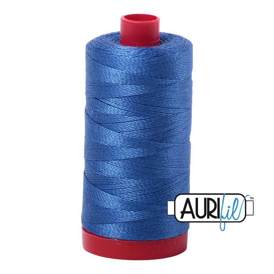 Peacock Blue (6738) | 12wt Large Spool (325M / 356Y) | Aurifil Thread ...