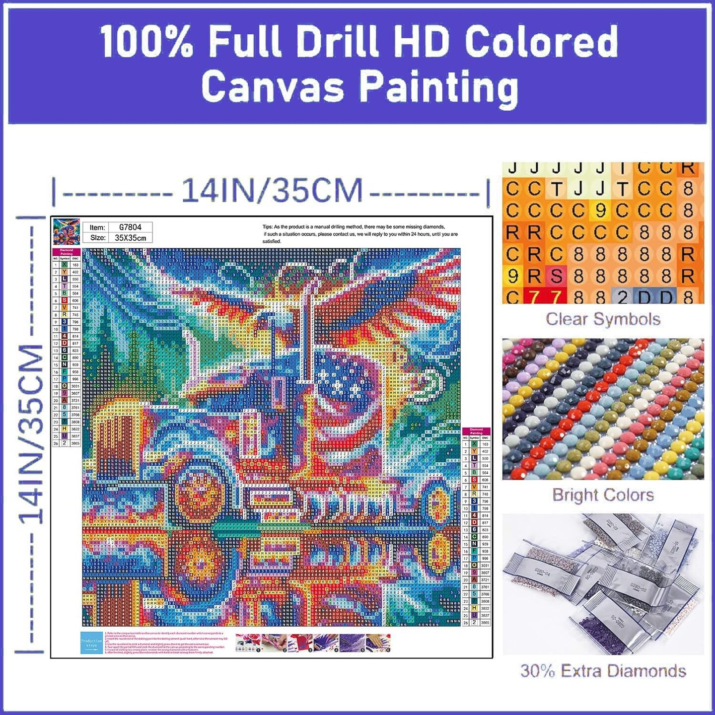 Patriotic Diamond Art for Adults - Diamond Painting Kits for Adult American Flag, Truck Bald Eagle Gem Painting Crafts Kits Gift