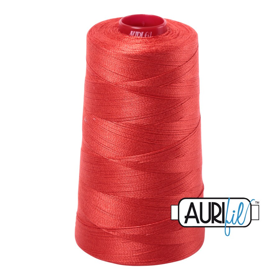 Thread Red Cone Light Red Orange (2277) | 12wt Cone (1750M / 1914Y) | Aurifil Thread ...