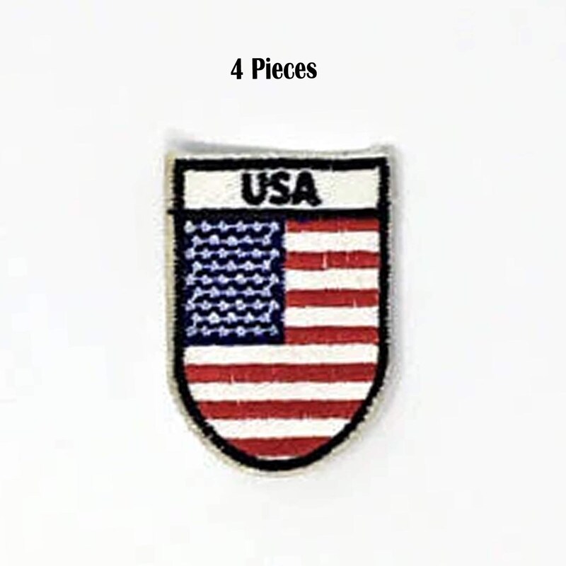 Iron On Country Flag T-Shirt Patches Multiple Nations Available
