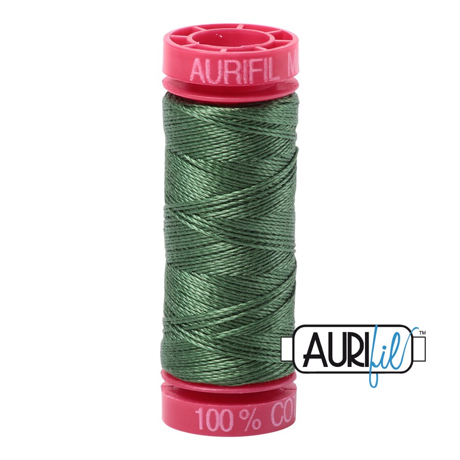 Very Dark Grass Green (2890) | 12wt Small Spool (50M / 54Y) | Aurifil Thread