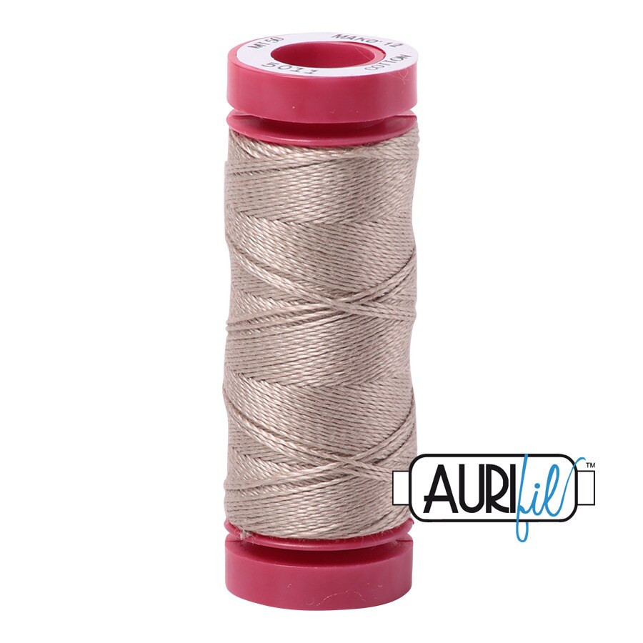 Rope Beige (5011) | 12wt Small Spool (50M / 54Y) | Aurifil Thread
