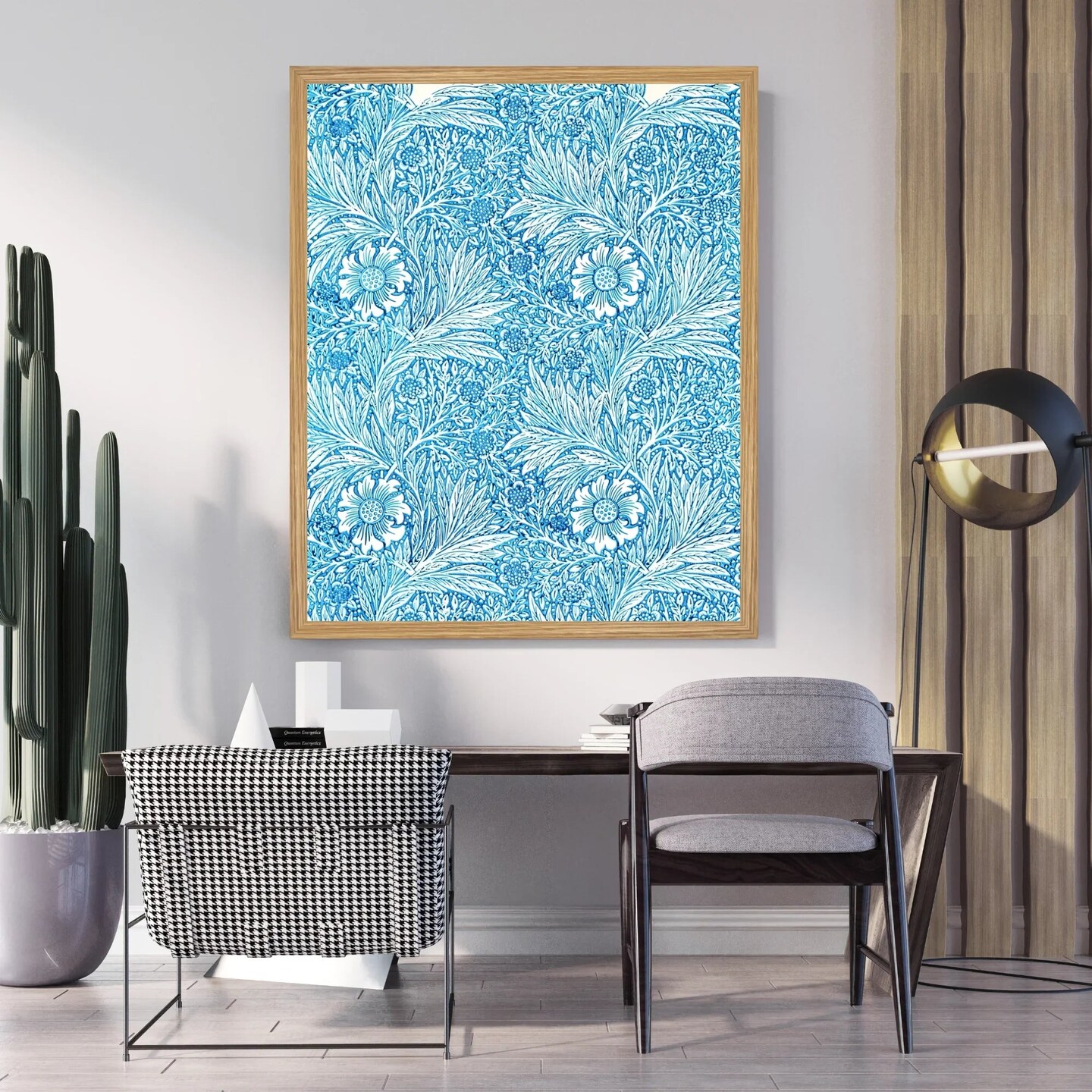 Large Framed Corporate Office Decor Wall Art Canvas 40x60 Inch - William Morris