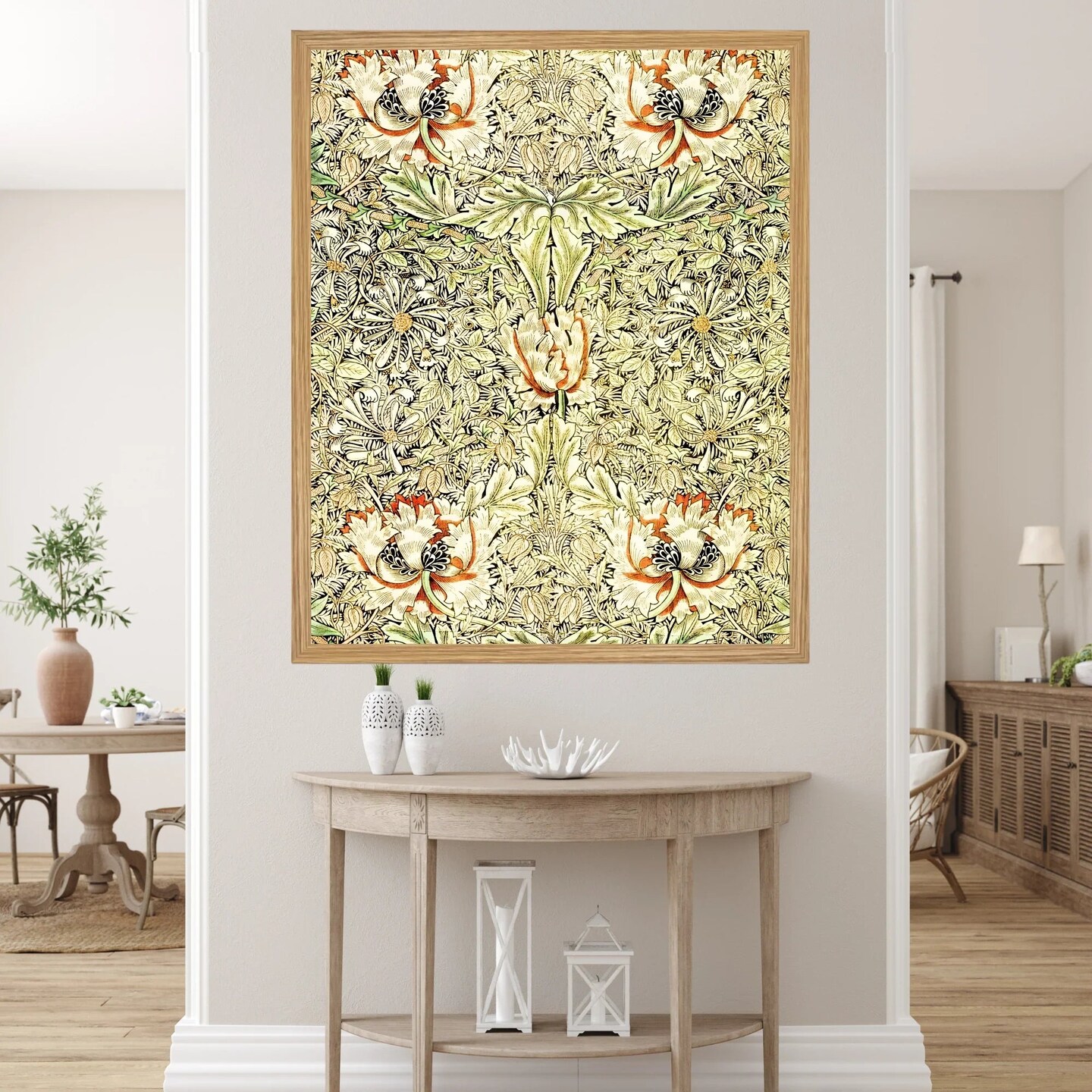 Large Framed Corporate Office Decor Wall Art Canvas 40x60 Inch - William Morris