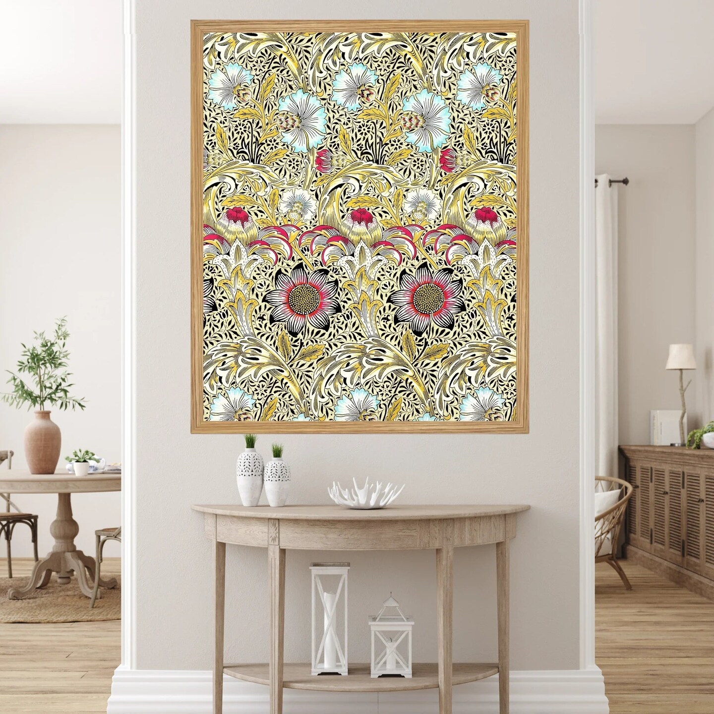 Large Framed Corporate Office Decor Wall Art Canvas 40x60 Inch - William Morris