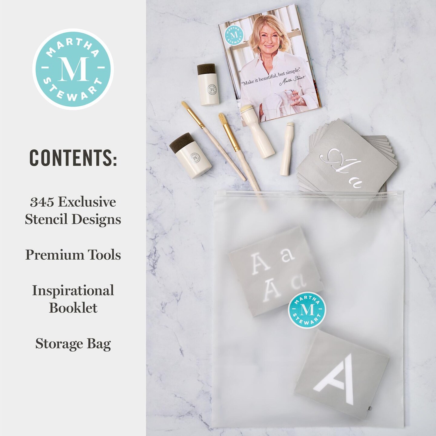 Martha Stewart&#x2122; Classic Alphabet Stencil Kit - 150 pc. - 68515