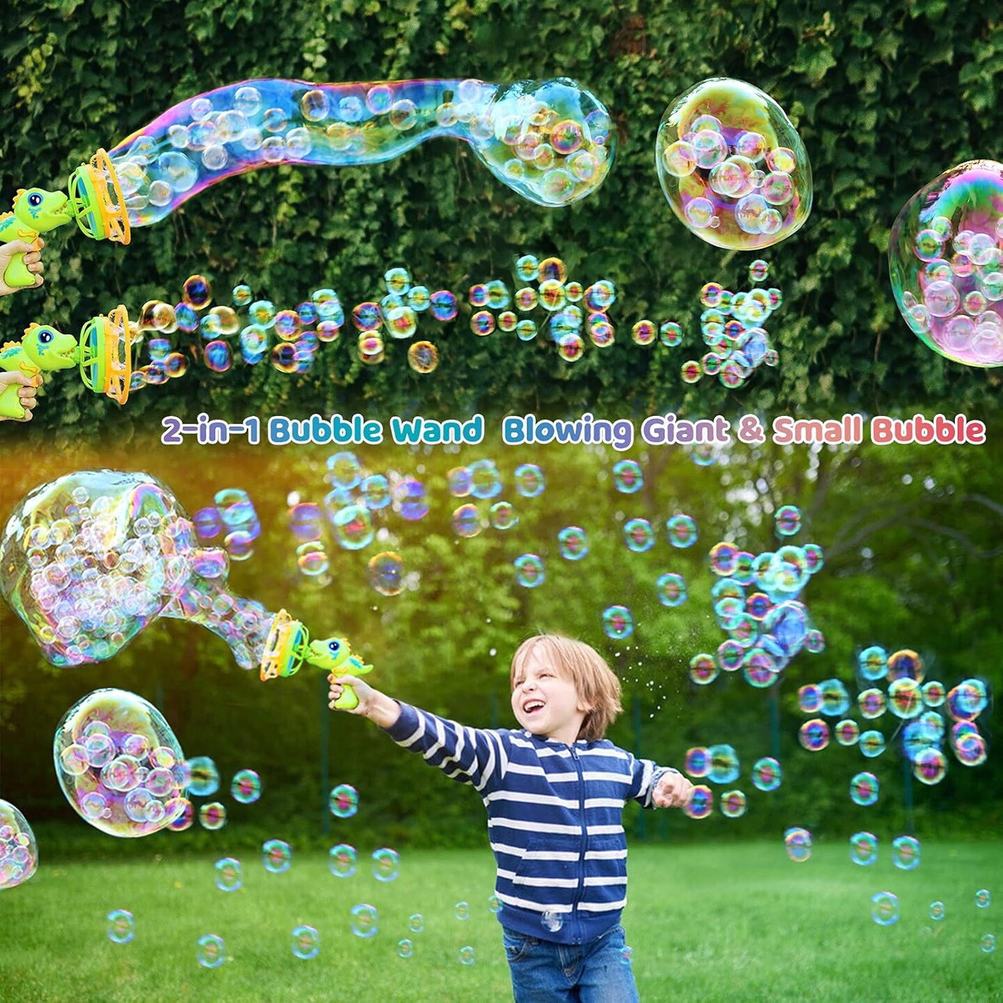 Bubble Gun Bubble Machine Dinosaur Bubble Blower Toy for Kids and Toddlers Bubble in Bubble Gun Party Favors Birthday Christmas Easter Gift