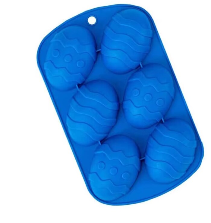 Easter Egg Shaped Silicone Mold 6 ct