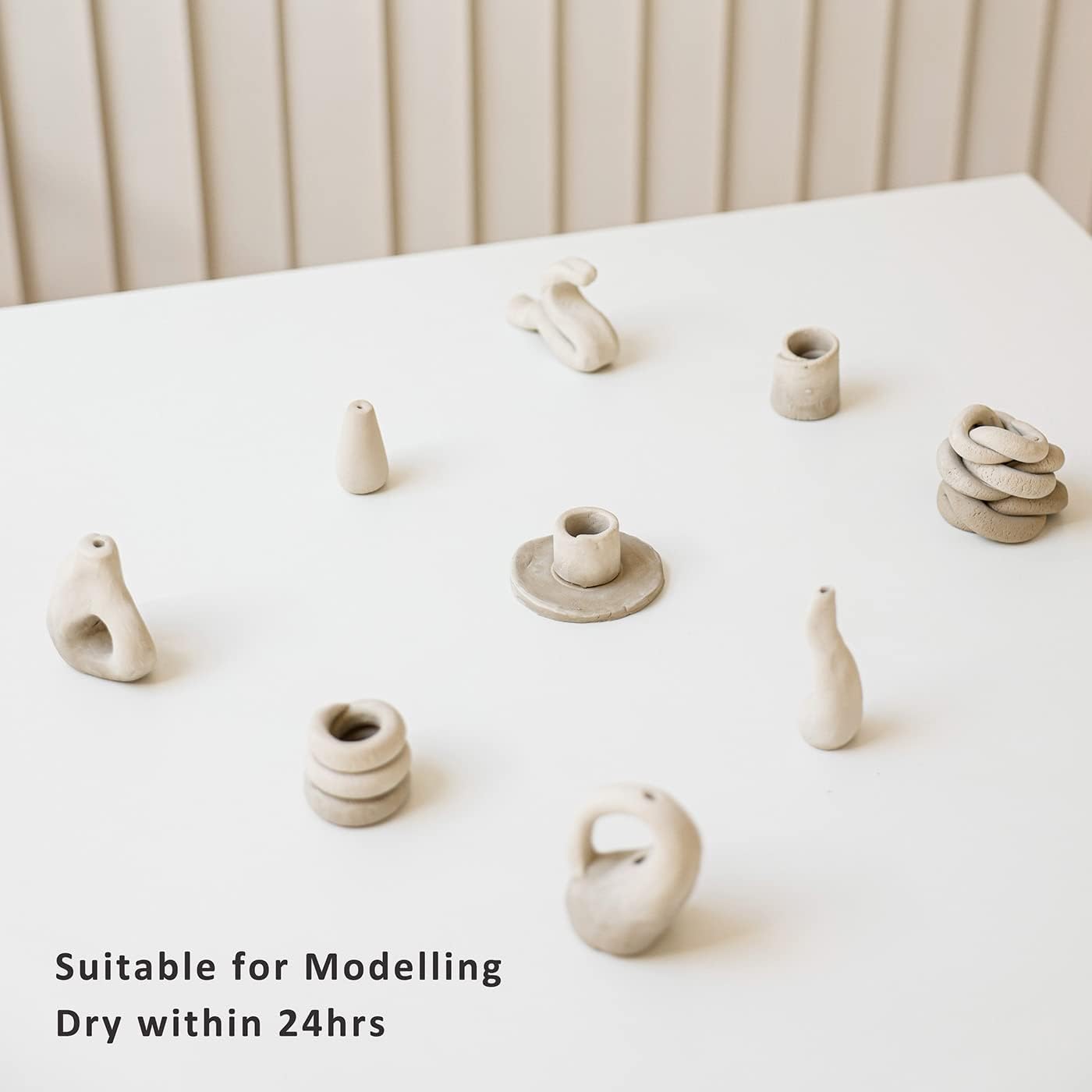 Air Dry Modeling Clay, 10lb White – All-Purpose for Sculpting, Hand Building, Wheel Throwing, Crafts