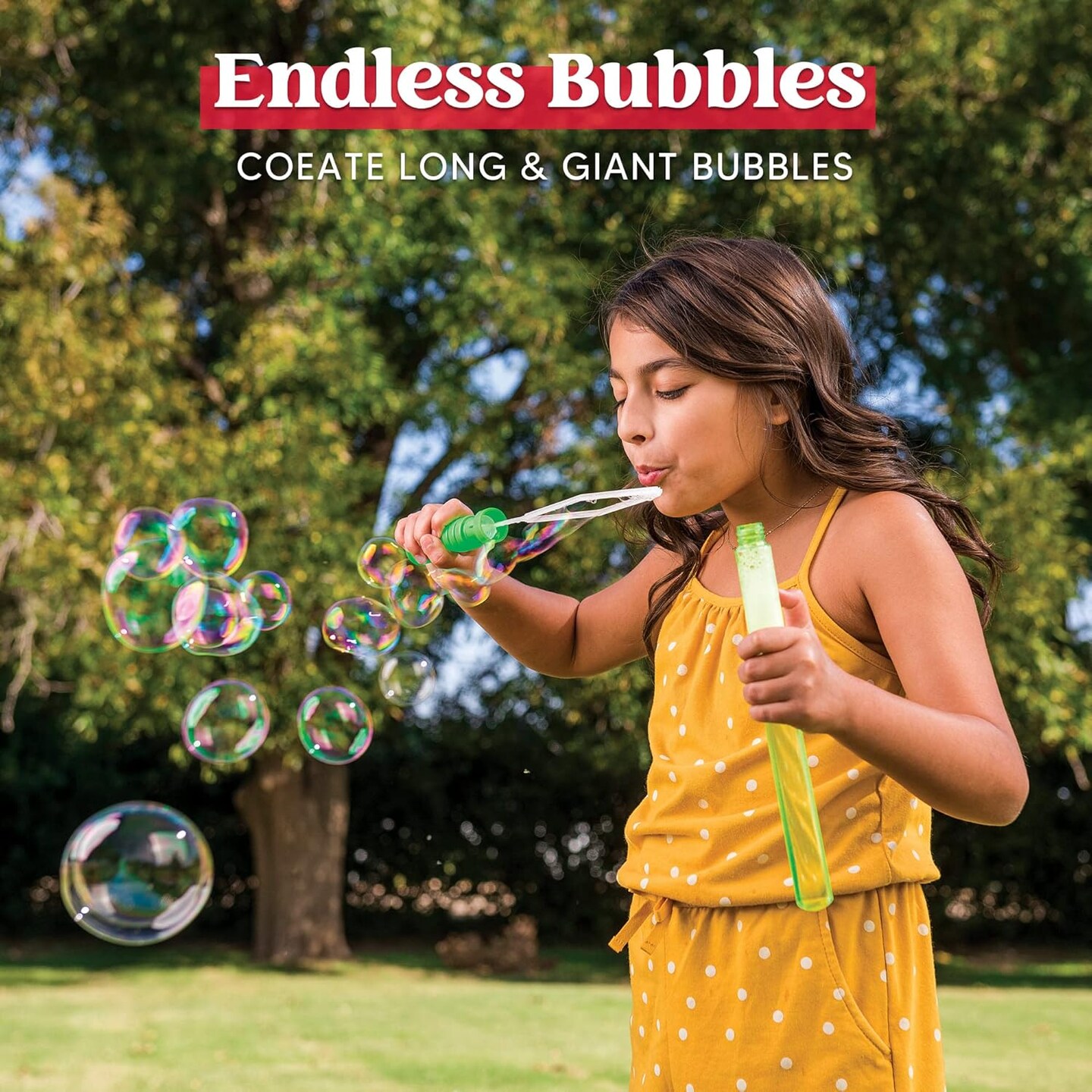 24 Pack 14.6&#x2019;&#x2019; Big Bubble Wands Bulk (2 Dozen) for Summer Toy, Outdoor/Indoor Activity