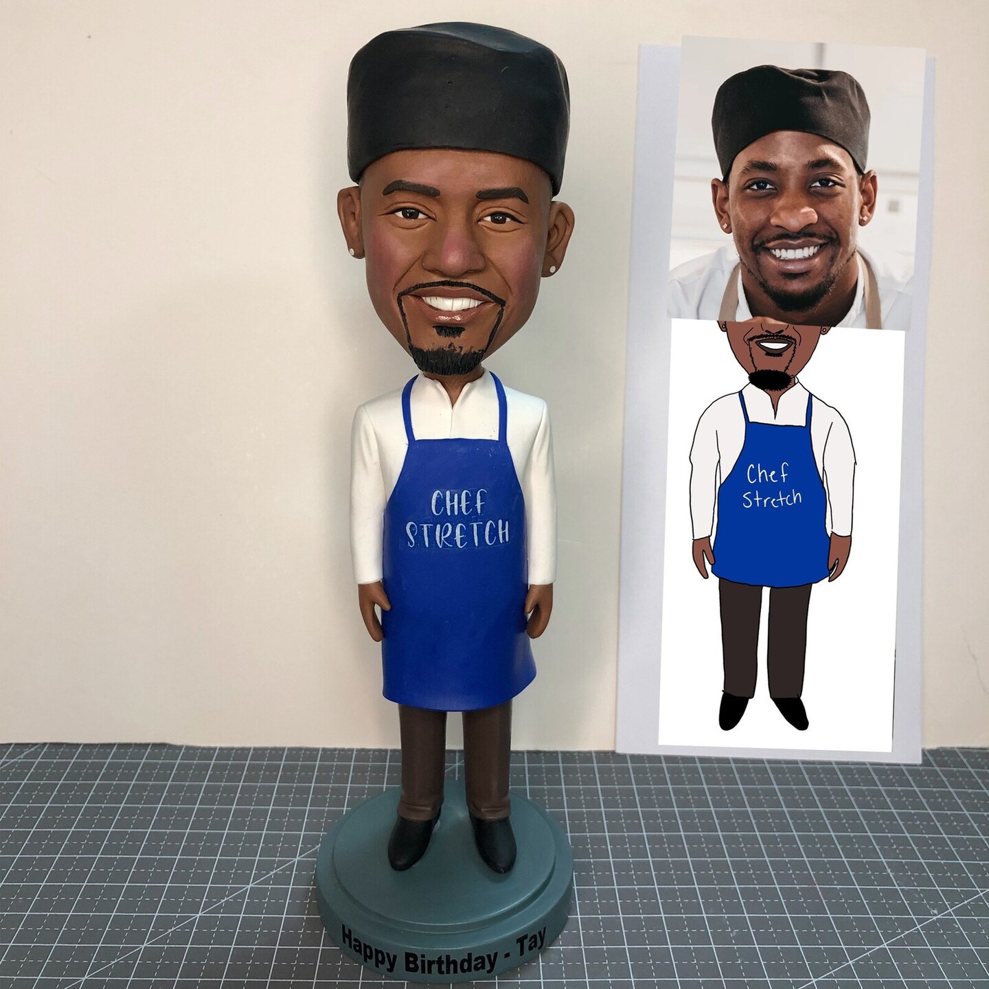 Custom bobblehead chef custom bobble head store custom figurine for chef ,cook unique gift