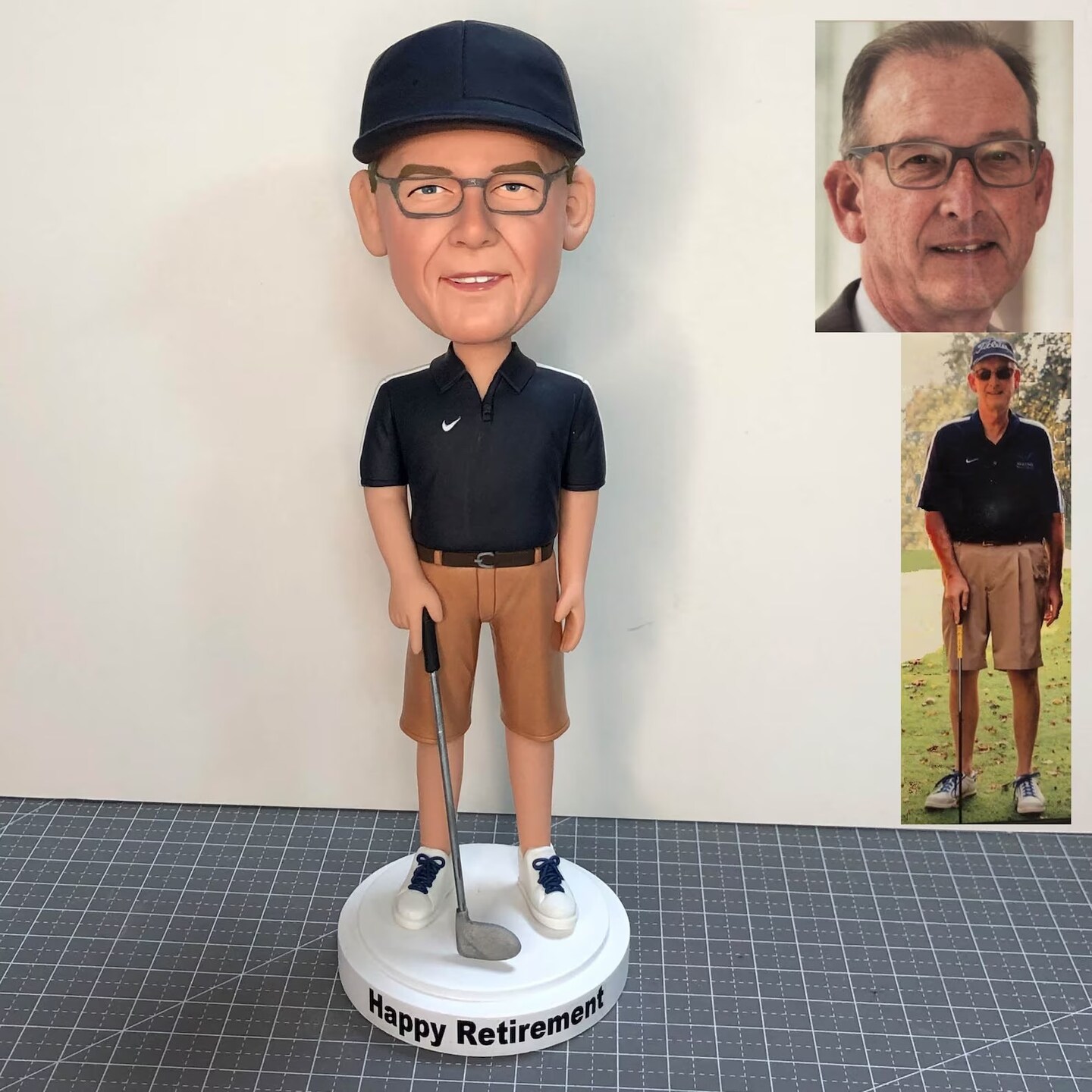 Personalized Bobblehead Playing Golf, Best Golf Gifts For Men, Gifts Golfers Lovers, Golf Presents For Dad, Unique Golf | 6 in