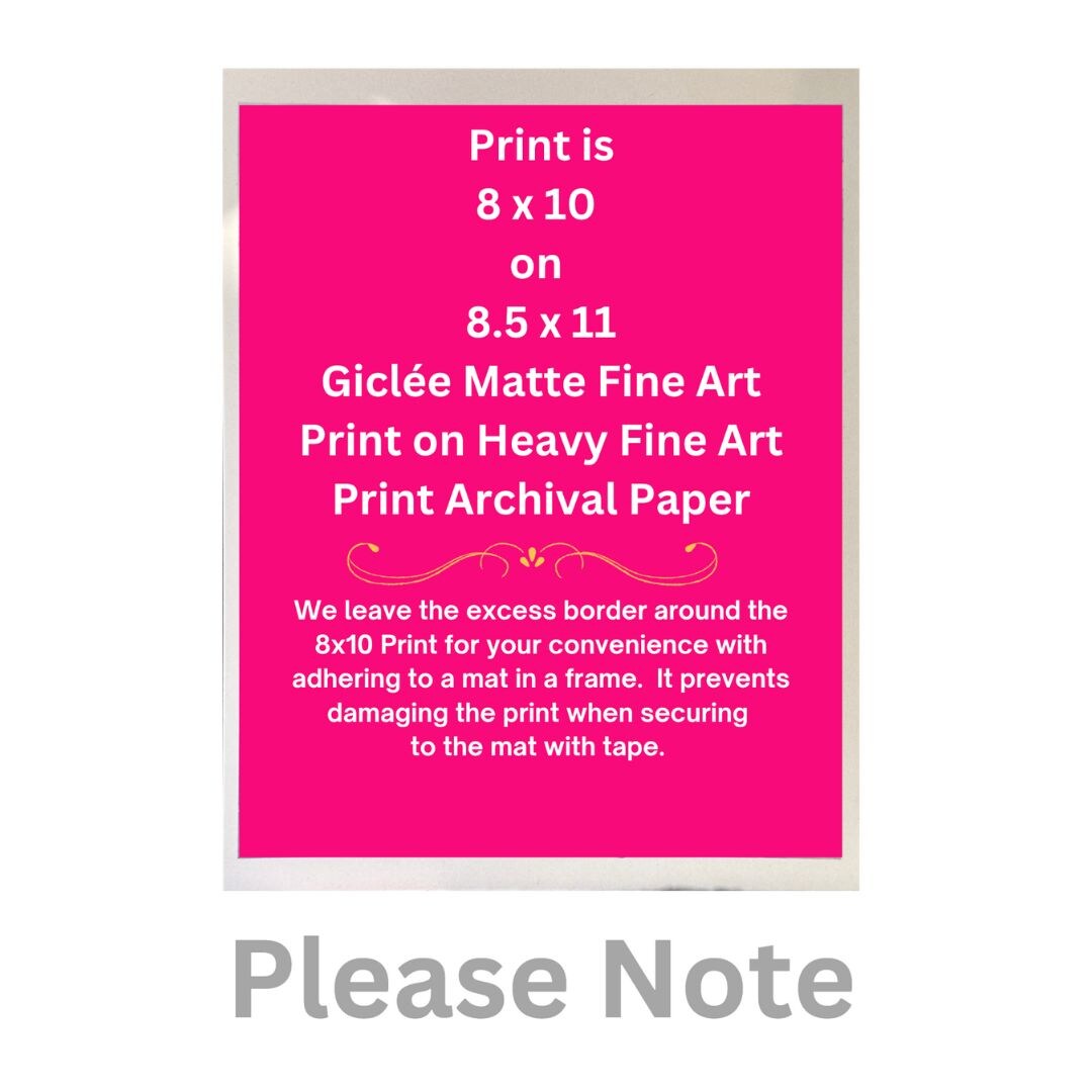 Big Bow Highland Cow - Giclee Fine Art Print on Heavy Fine Art Paper - Original Art by Tiffany Bohrer, Tipsy product 7