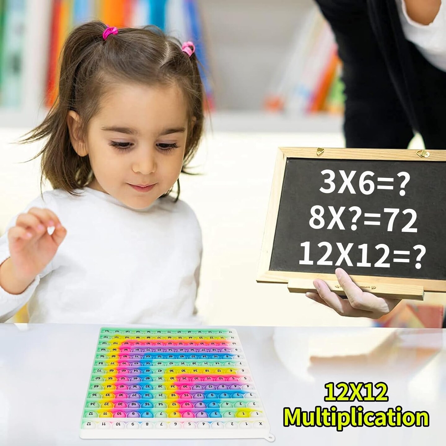 Multiplication Pop Fidget Toys 12x12 Multiplication Chart Math Toys