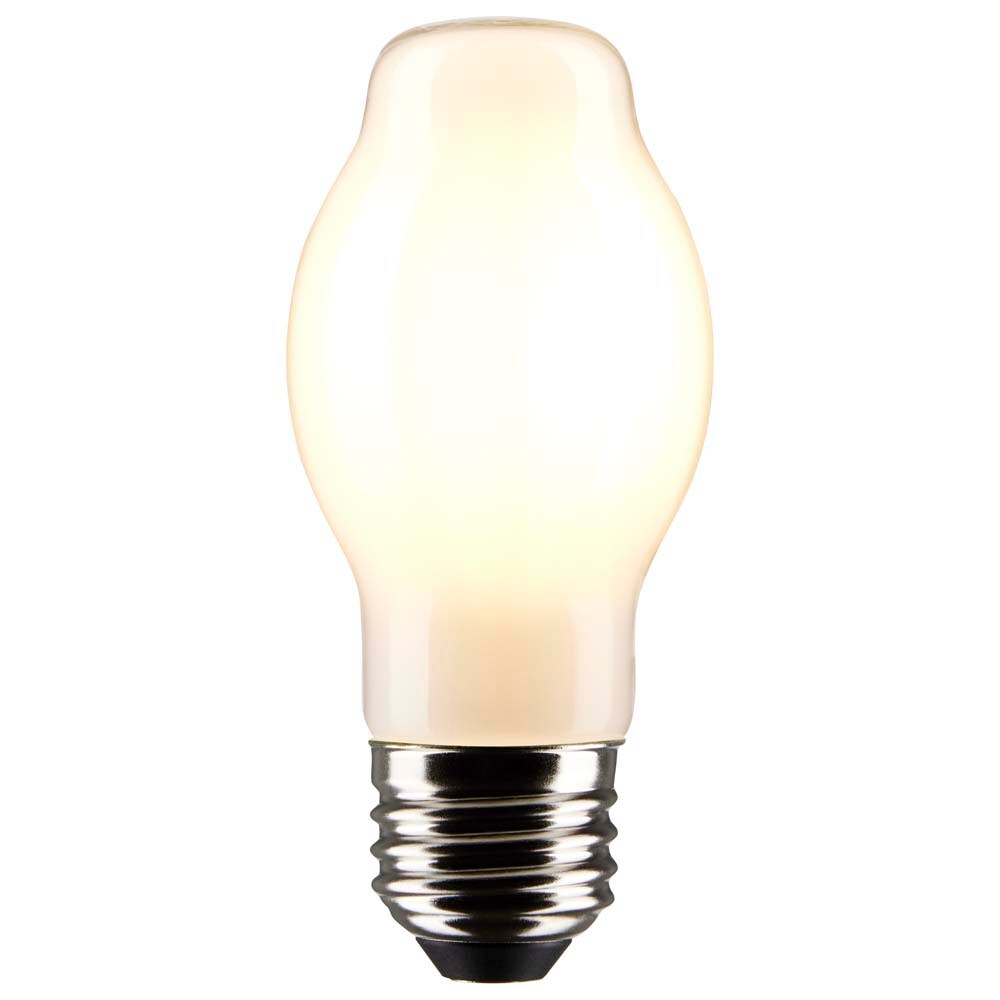 Satco 8w BT15 LED 2700K Medium Base White Dimmable - 60w equiv