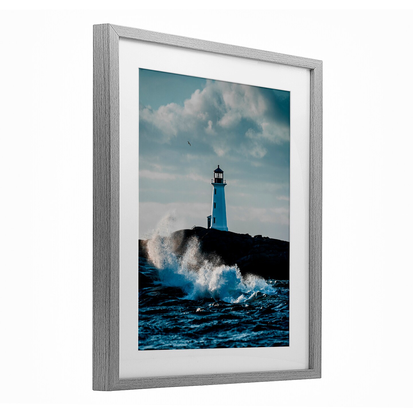 Stupell Industries Nova Scotia Lighthouse Framed Print Under Glass, design by Jared Kreiss