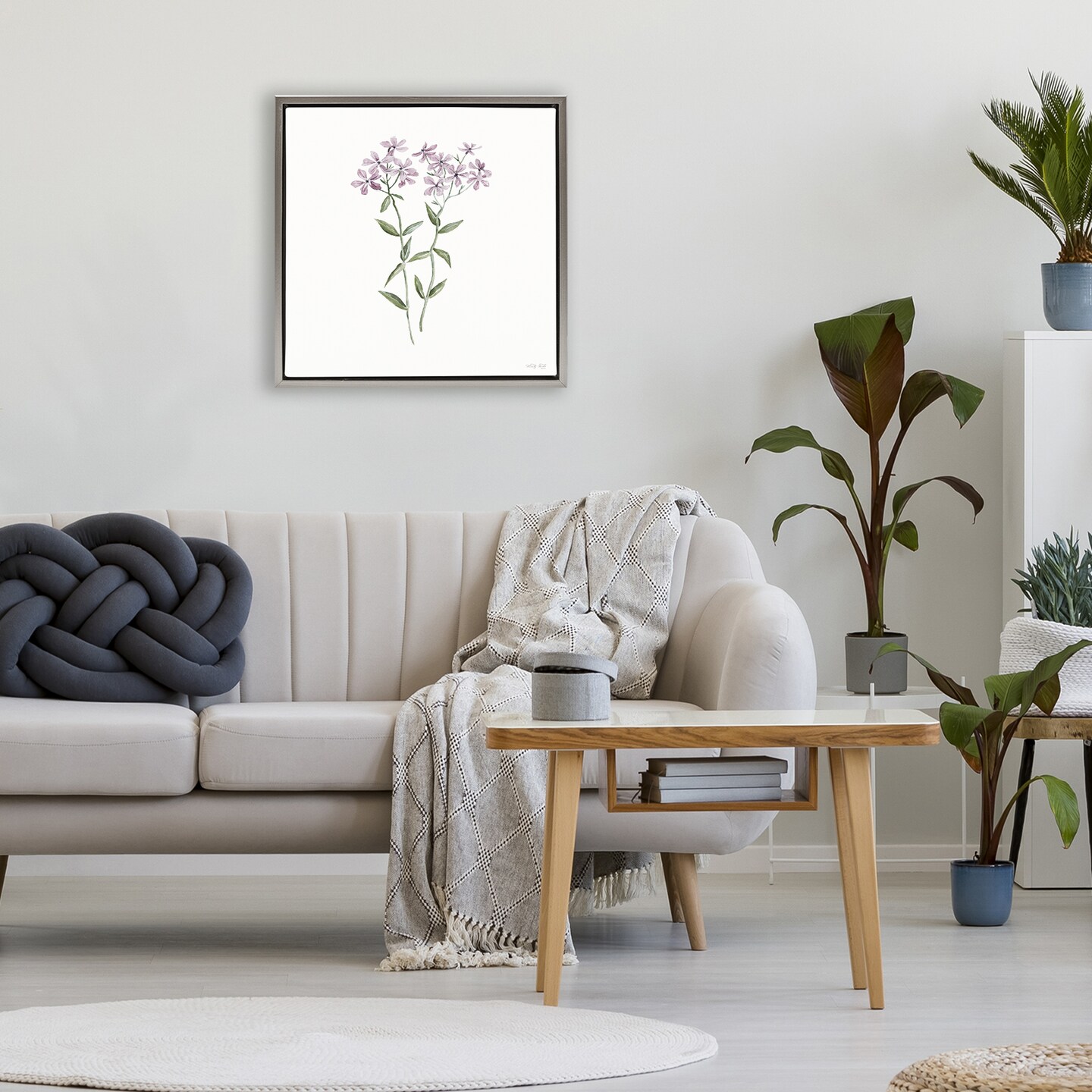 Stupell Industries Purple Phlox Botanical Floating Frame, design by Cindy Jacobs