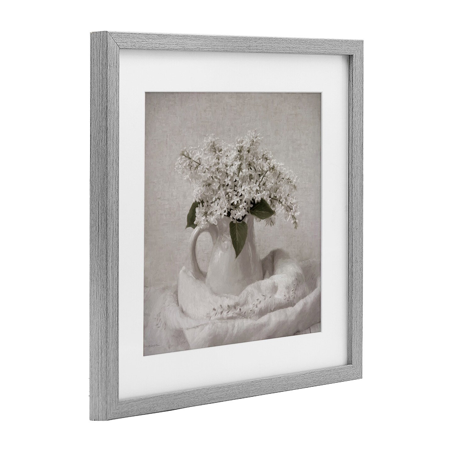 Stupell Industries Lilac Simplicity Still Life Framed Print Under Glass, design by Robin-Lee Viera