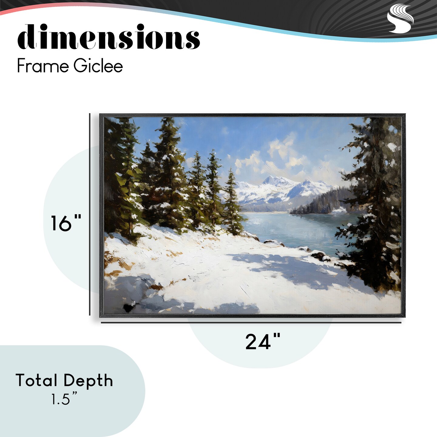 Stupell Industries Way Up North Landscape Framed Giclee, design by Petal Prints Design