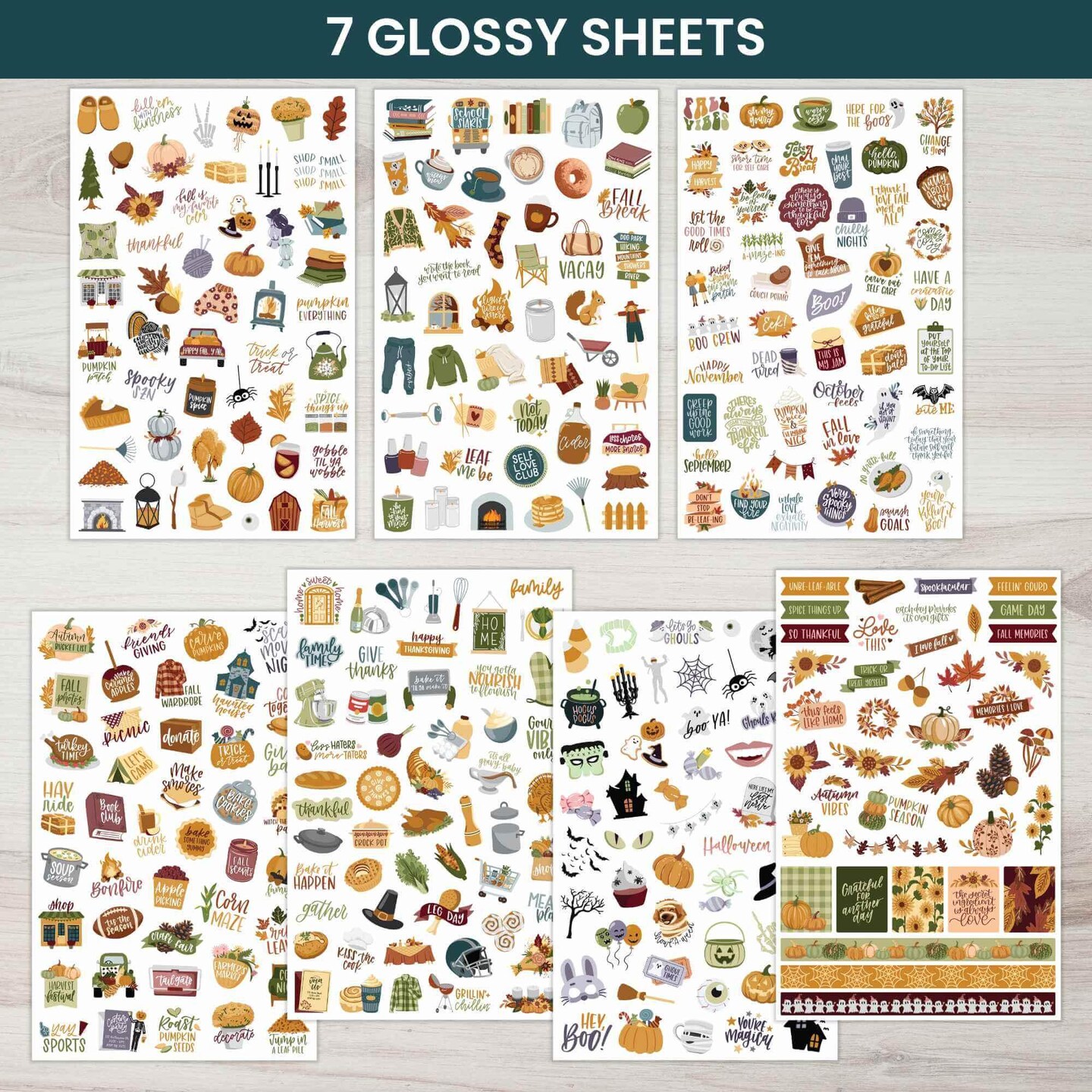 bloom daily planners Planner Stickers, Fall Expansion Pack