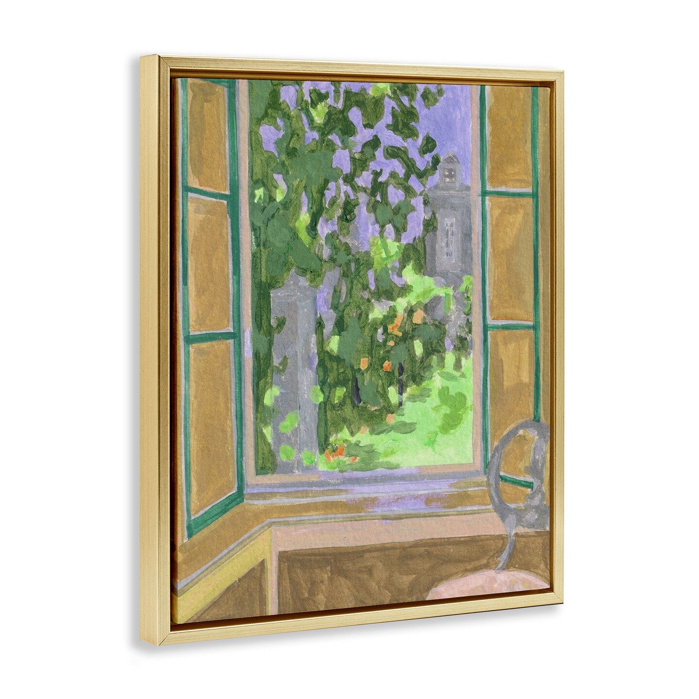 Stupell Industries Seat For Spring Expression Floating Frame, design by Melissa Wang