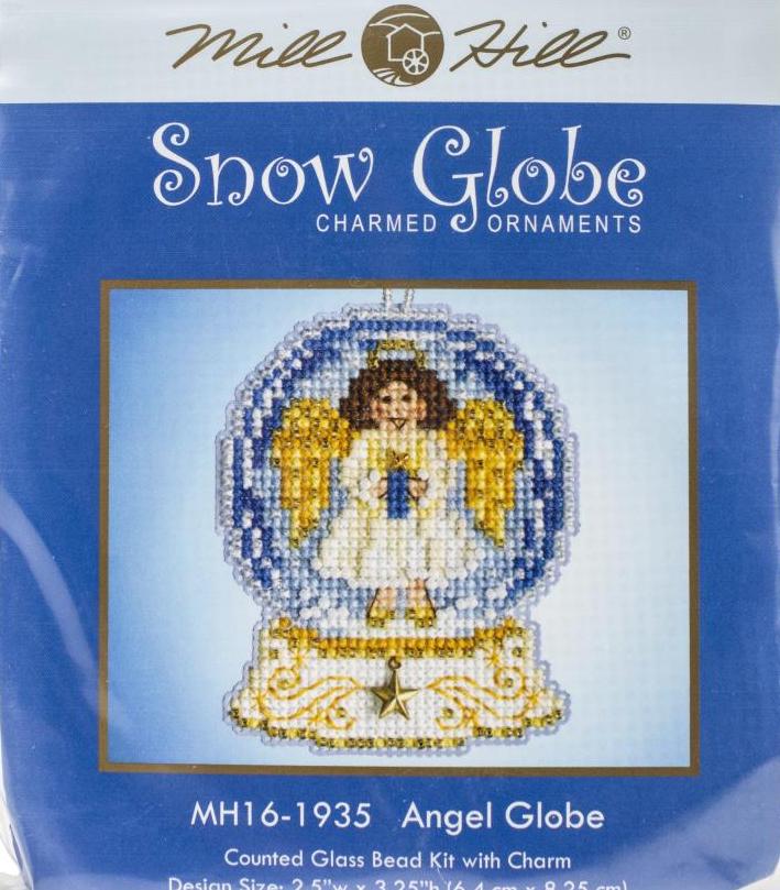 DIY Mill Hill Angel Globe Christmas Holiday Glass Bead Cross Stitch Ornament Kit