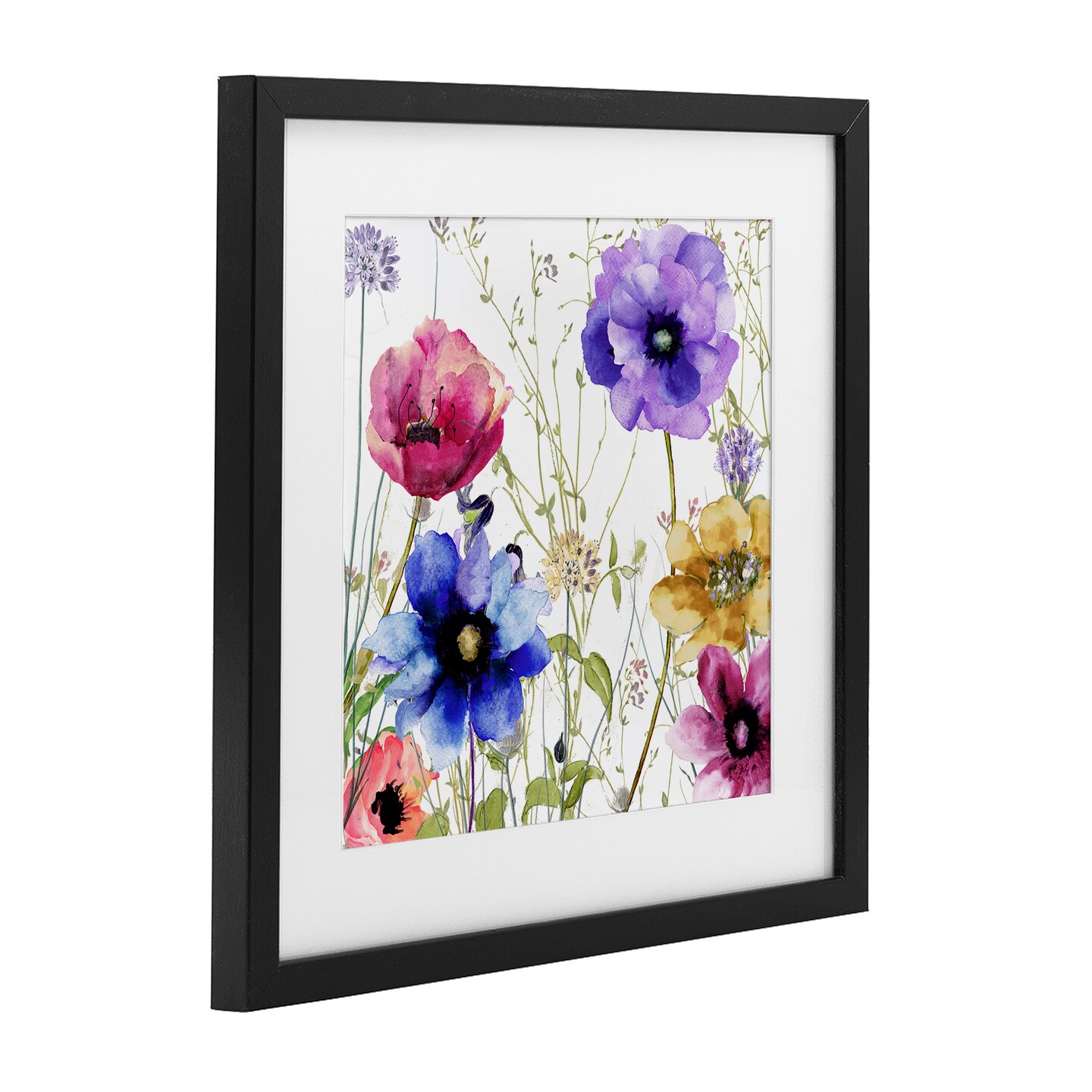 Stupell Industries Modern Spring Garden Flowers Framed Print Under Glass, design by Sasha