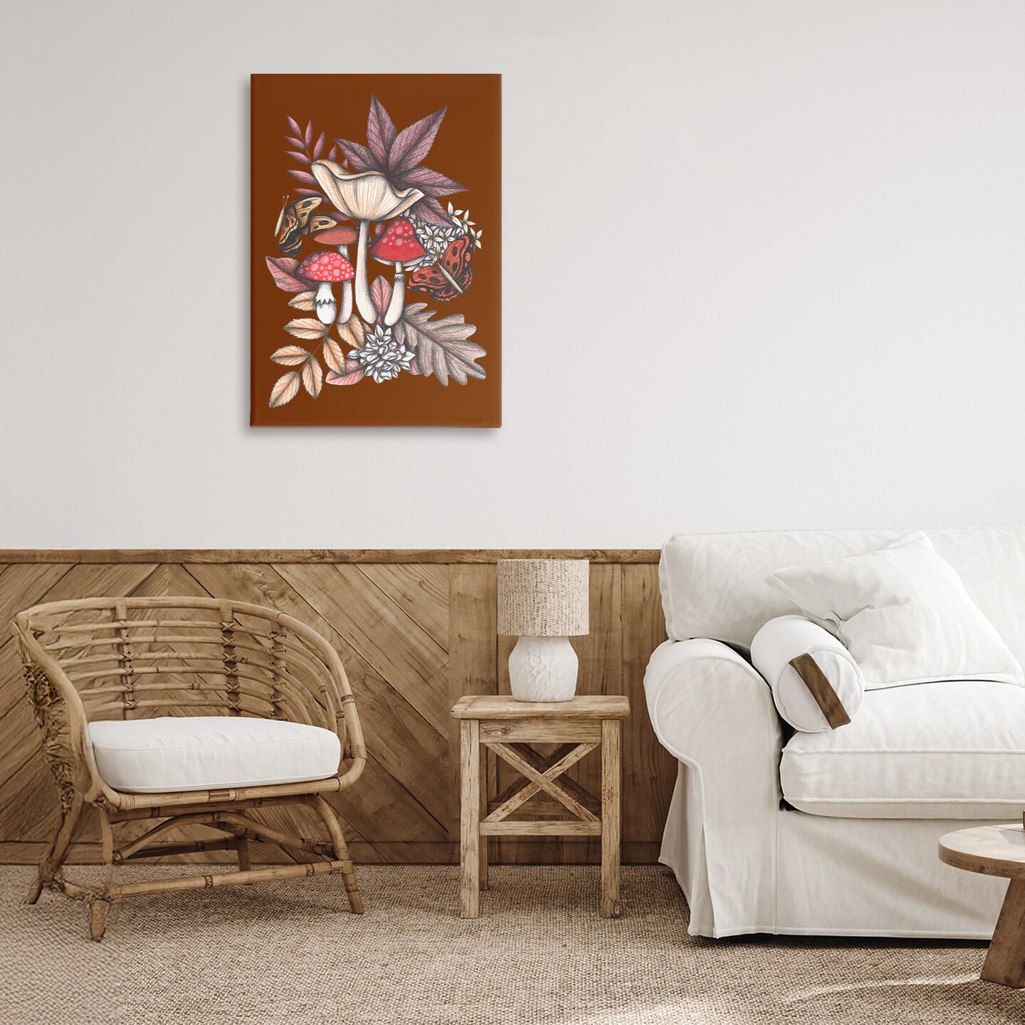 Stupell Industries Autumn Mushrooms Magic Canvas, design by Cecilia Battaini