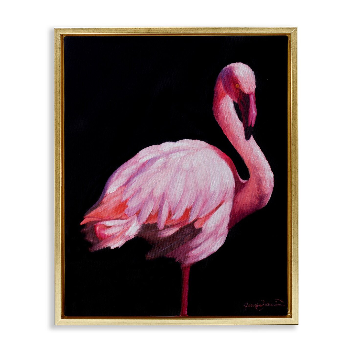 Stupell Industries Elegant & Exotic Flamingo Floating Frame, design by James Corwin