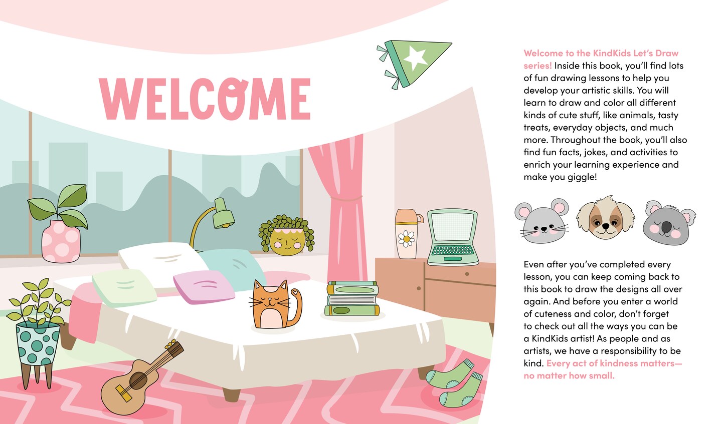 KindKids Let's Draw Cute Stuff: 100 Sweet and Simple Drawing Lessons for Creative Kids