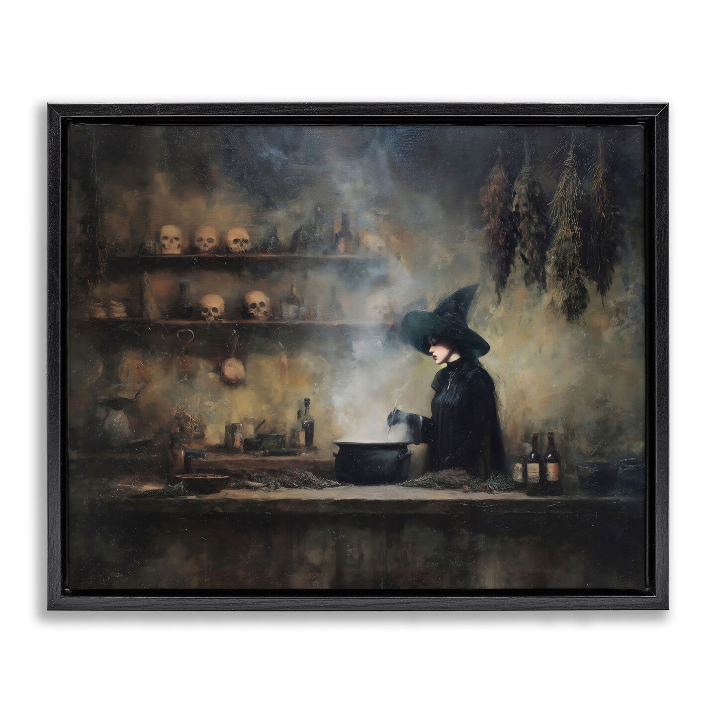 Stupell Industries Witch's Cauldron Brew Floating Frame, design by Arlington Prints