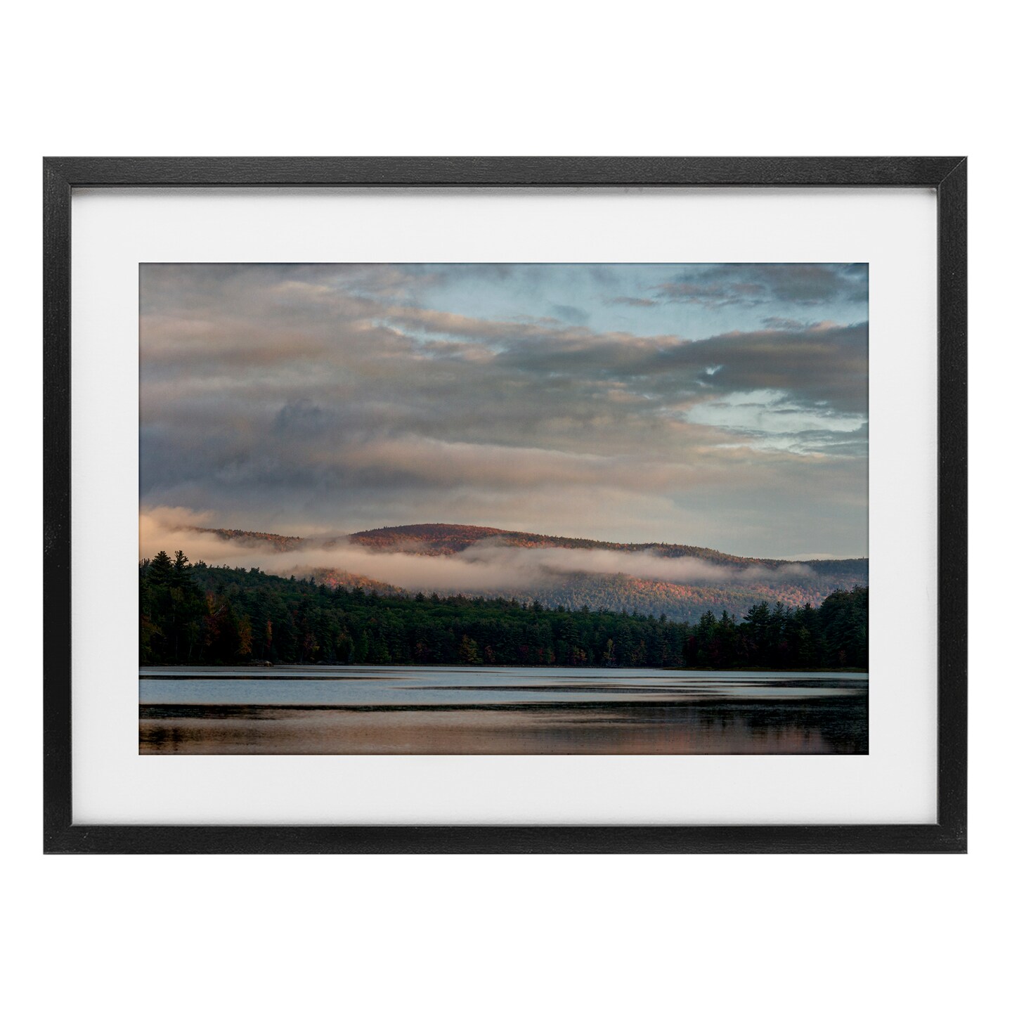 Stupell Industries Mountain View with Fog Framed Print Under Glass, design by James Rodewald