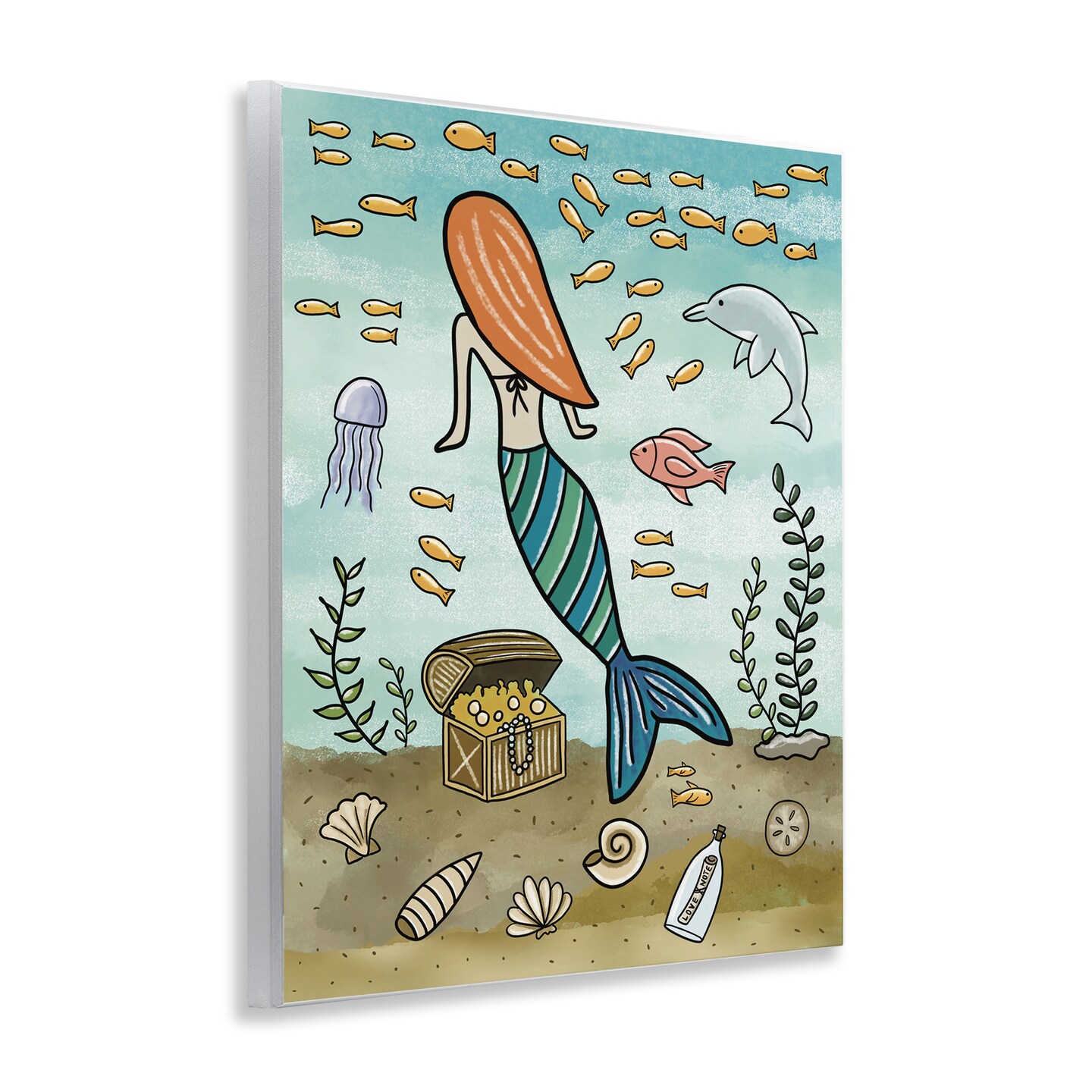 Stupell Industries Mermaid Treasure Love Note Wall Plaque, design by Jennifer Stith